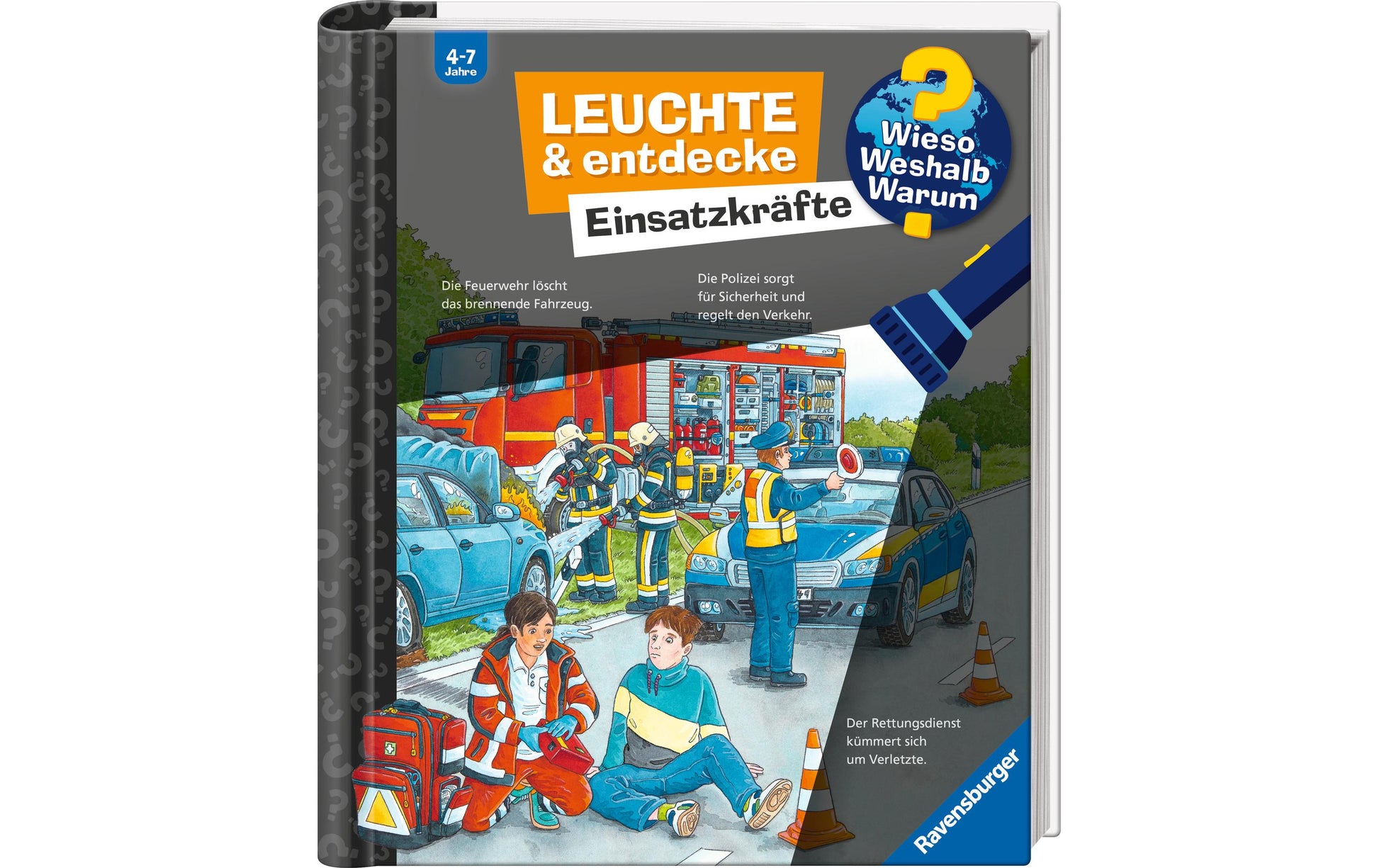 Ravensburger Buch – WWW Leuchte und entdecke: Einsatzkräfte, Hardcover, 16 Seiten, Deutsch, ab 4 Jahren