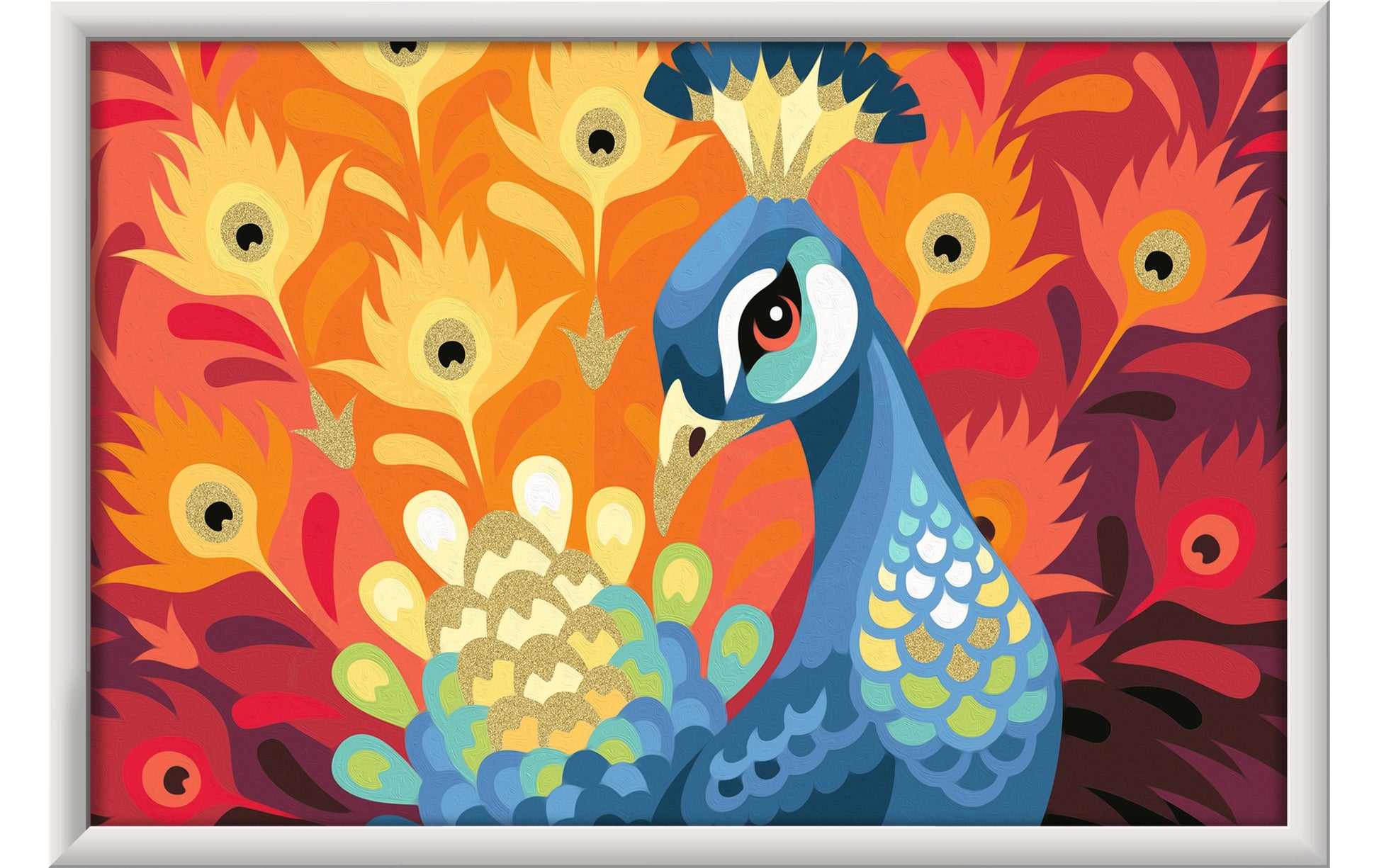Ravensburger CreArt – Malen-nach-Zahlen-Set – Pfau – ab 11 Jahren