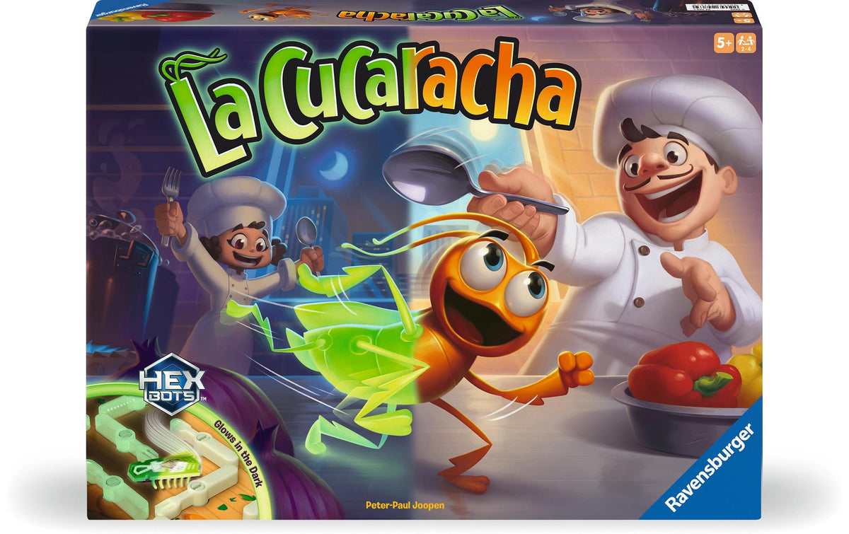Ravensburger La Cucaracha - Glow in the Dark - Brettspiel, 2-4 Spieler, ab 5 Jahren, 20 Min.