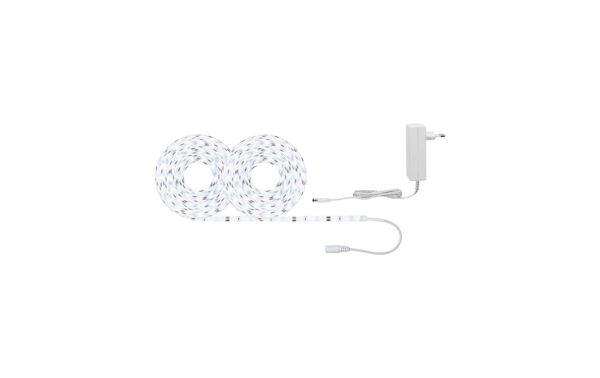 Paulmann LED-Strip – 2er Pack, 10 m, 3100 lm, 22 W, 6500 K, inkl. Netzteil, weiss