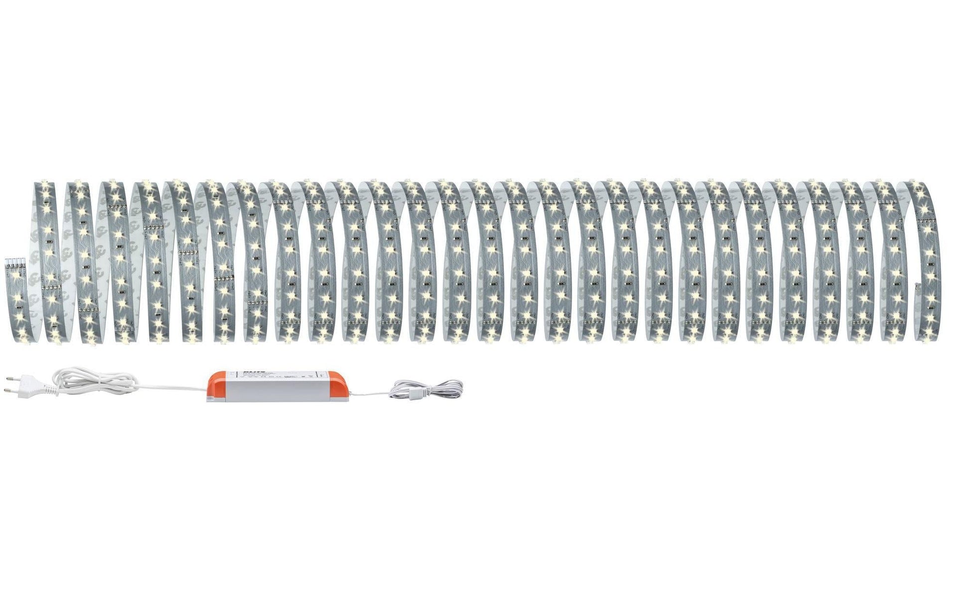 Paulmann LED-Strip MaxLED 500 – Set, 10 m, 5500 lm, 50 W, 2700 K, dimmbar, weiss
