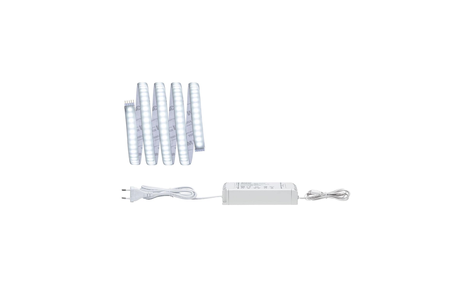 Paulmann LED-Strip MaxLED 1000 – Starter-Set, 1,5 m, 1650 lm, 17 W, 6500 K, dimmbar, weiss, inkl. Netzteil