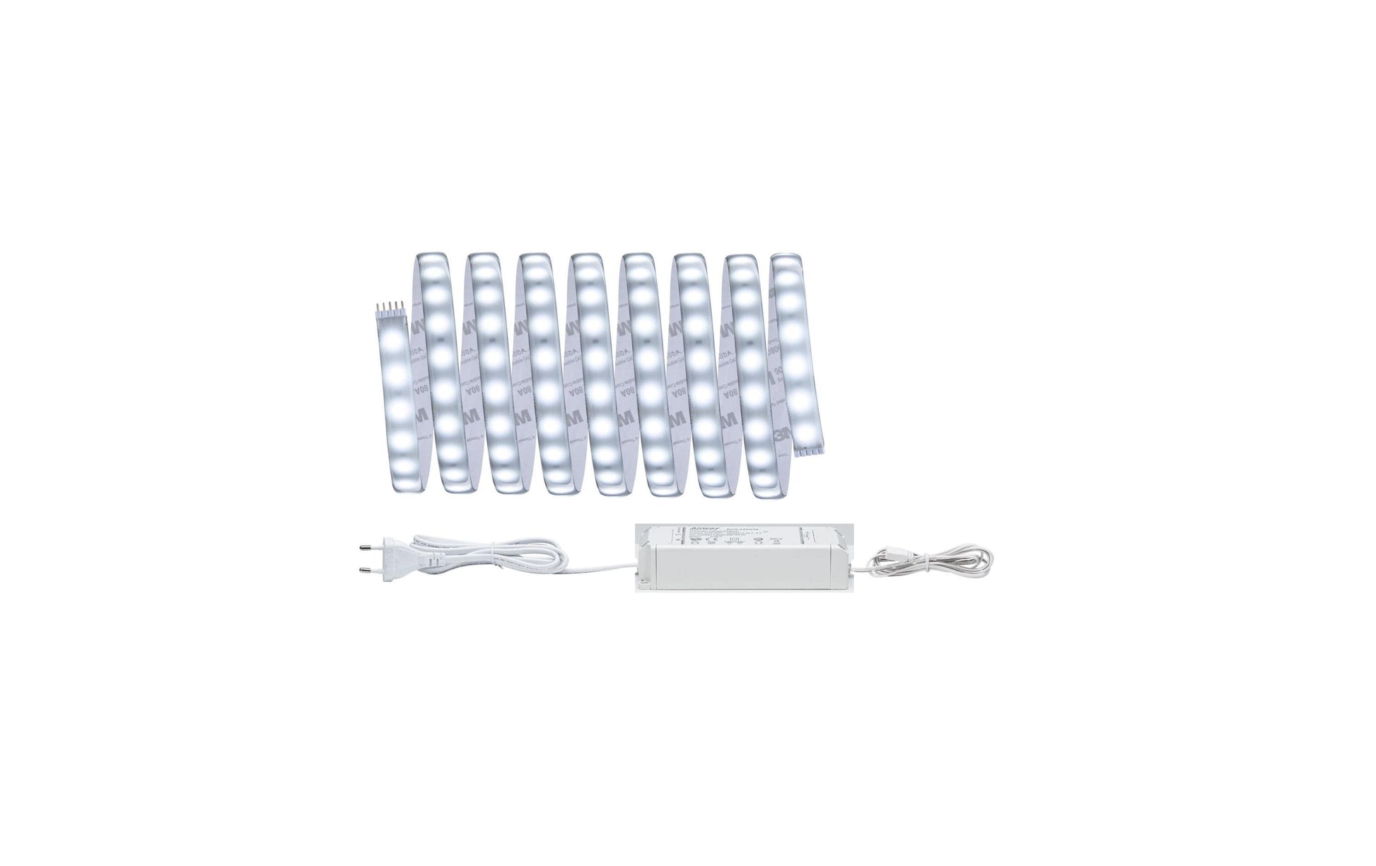 Paulmann LED-Strip MaxLED 500 – Start, 3 m, 1650 lm, 17 W, 6500 K, dimmbar, inkl. Netzteil, weiss