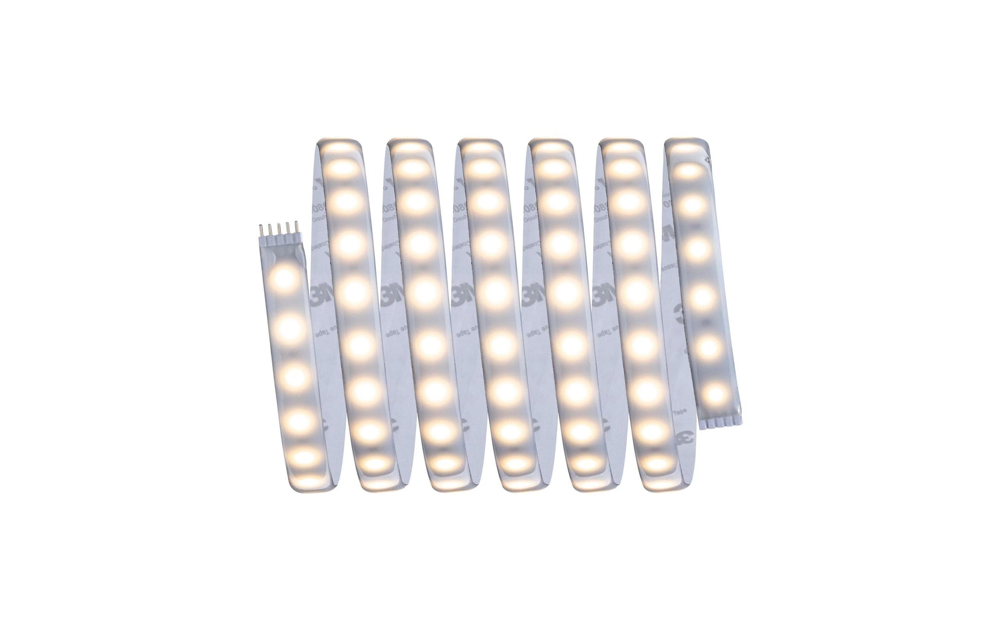 Paulmann LED-Strip MaxLED 500 – 2,5 m, 1100 lm, 15 W, 2700 K, dimmbar, IP44, weiss, fest verbaut