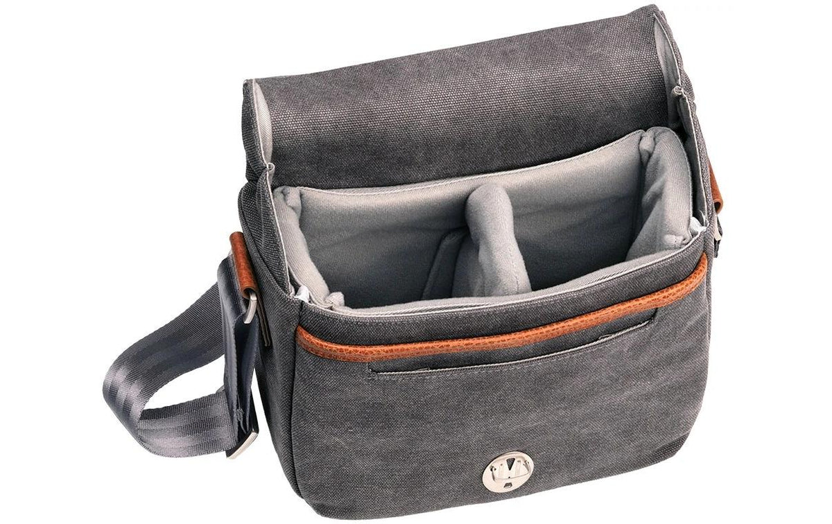 Om-system OM SYSTEM OM-D Messenger-Tasche – Canvas/Leder – Braun