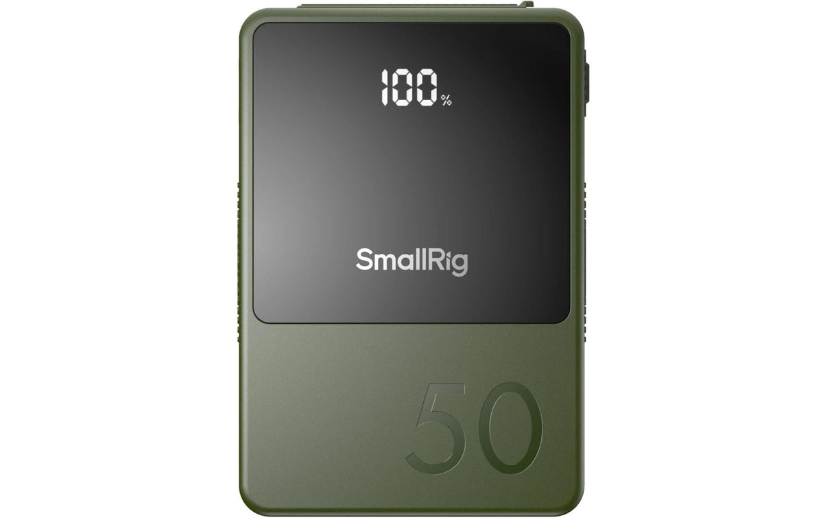 SmallRig V-Mount-Akku VB50 mini – 50 Wh, 14,8 V, 3400 mAh, Li-Ion, grün