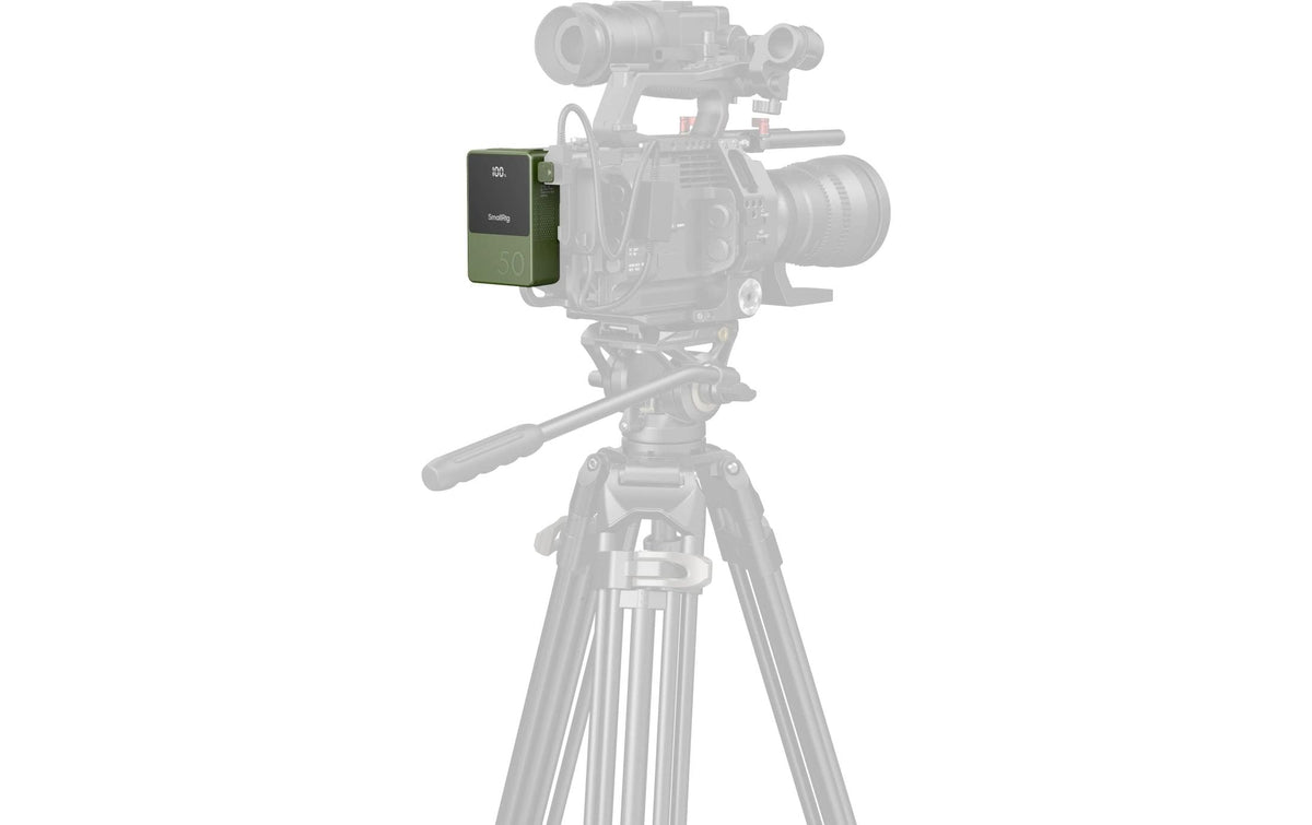 SmallRig V-Mount-Akku VB50 mini – 50 Wh, 14,8 V, 3400 mAh, Li-Ion, grün
