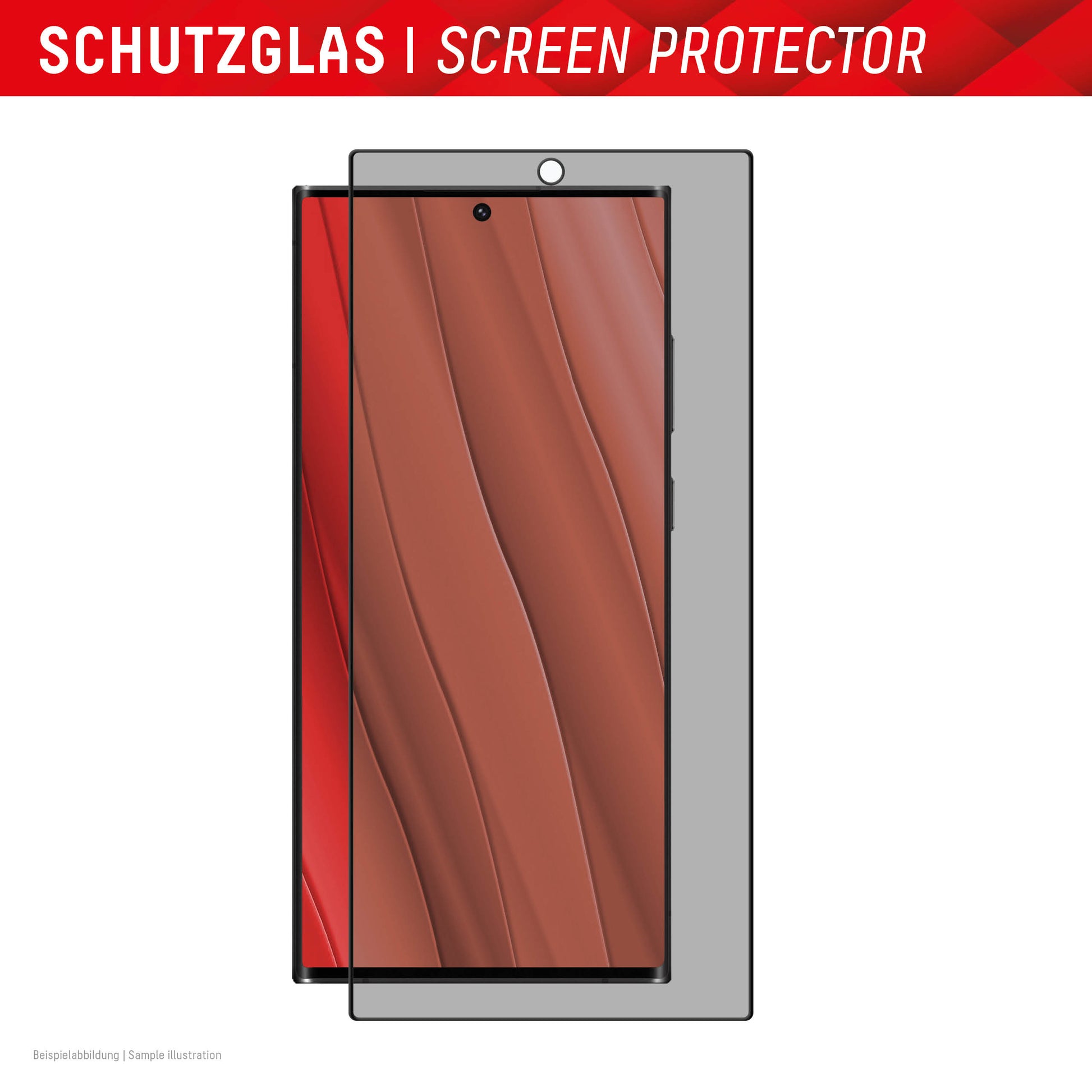 E.V.I. Privacy-Filter, Vollabdeckung – für Galaxy S24 Ultra – mit Applikator