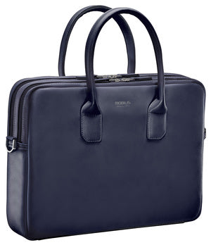 Mobilis Notebook-Tasche bis 14" – Kunstleder, stossfest – Blau