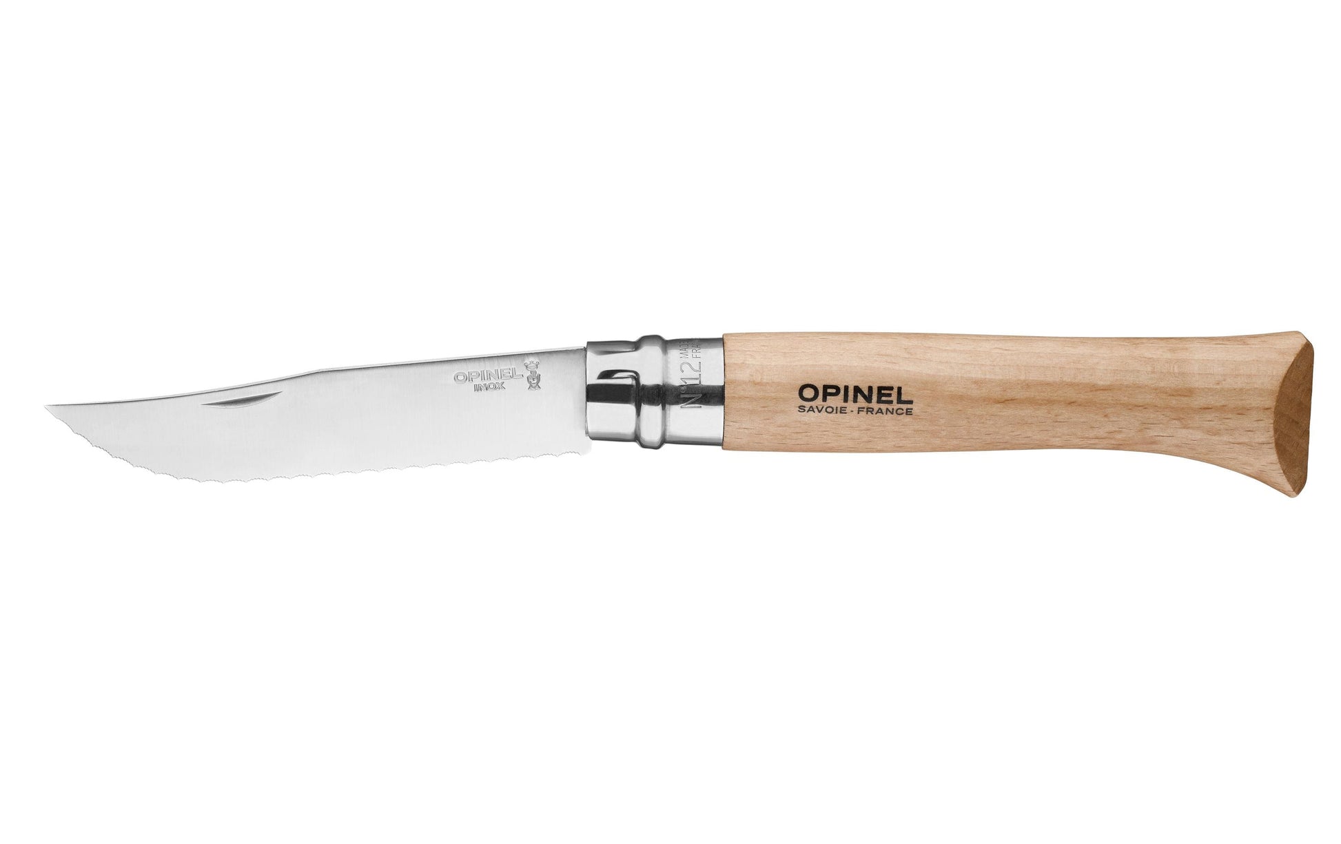 Opinel 5-teiliges Messerset, Edelstahlklingen, Holzgriff, inkl. Schneidebrett