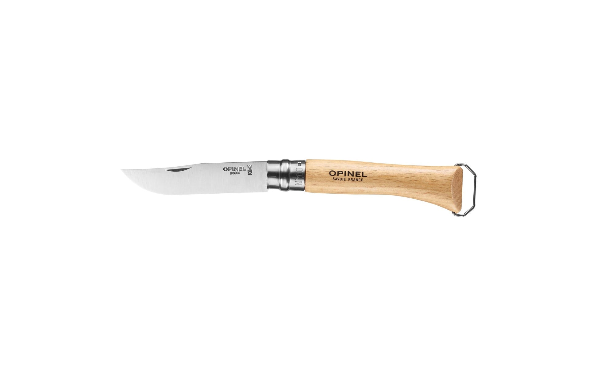 Opinel N°10 – Klappmesser 100 mm, rostfreier Stahl, Holz