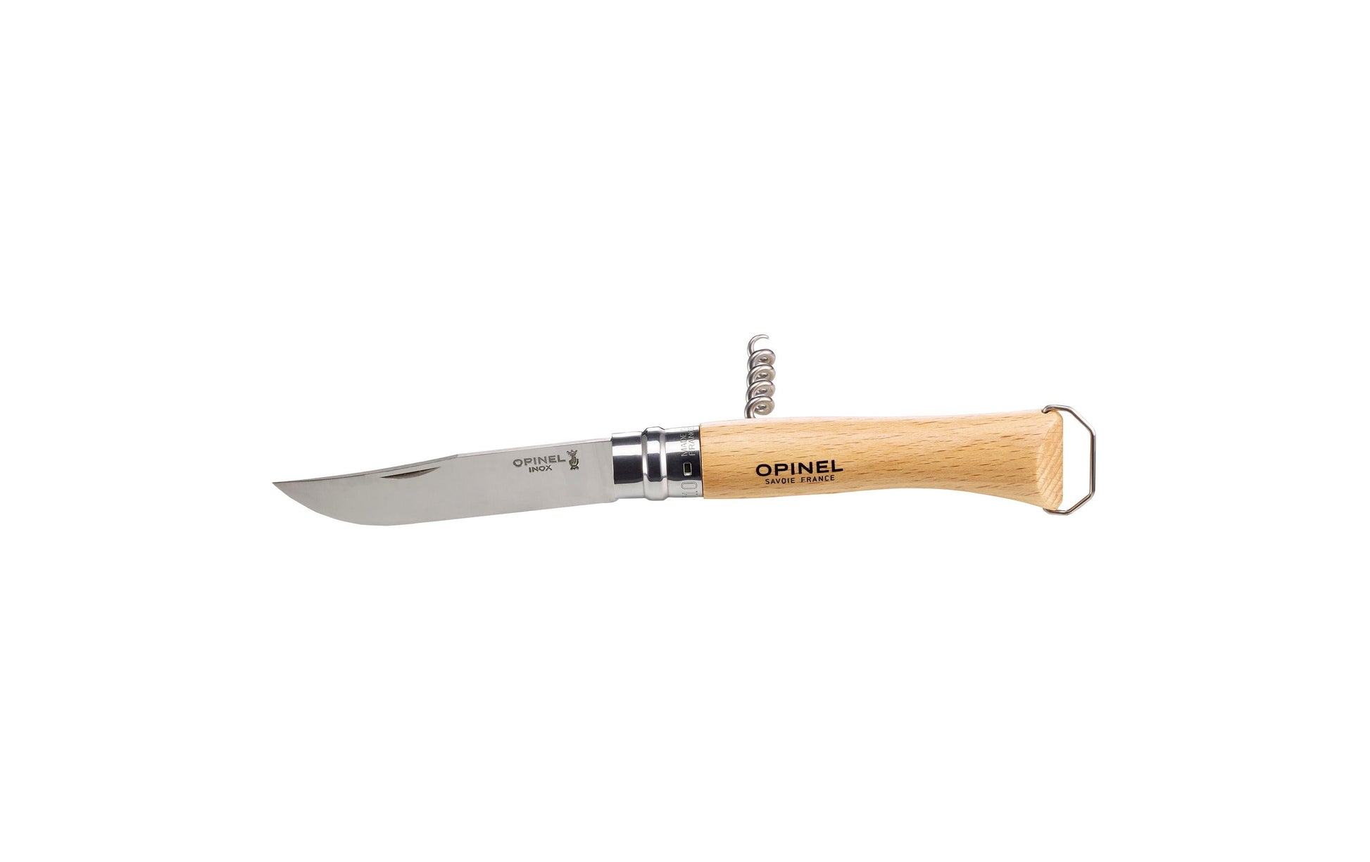 Opinel N°10 – Klappmesser 100 mm, rostfreier Stahl, Holz