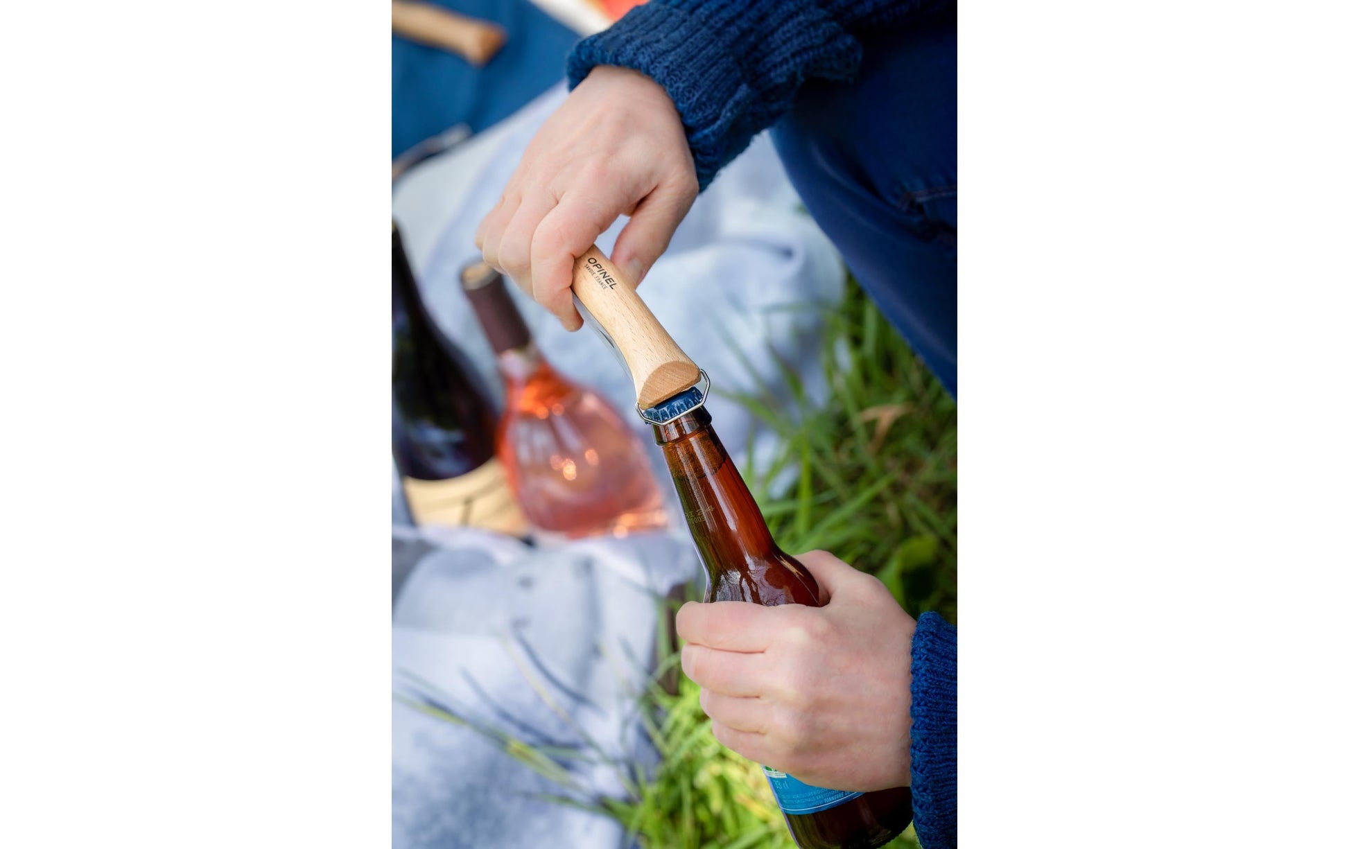 Opinel N°10 – Klappmesser 100 mm, rostfreier Stahl, Holz