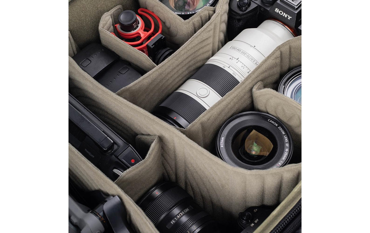 PGYTECH OnePro Flex Kamerarucksack – 50 L, Cordura/PU, Notebookfach – für DSLR und spiegellose Kameras