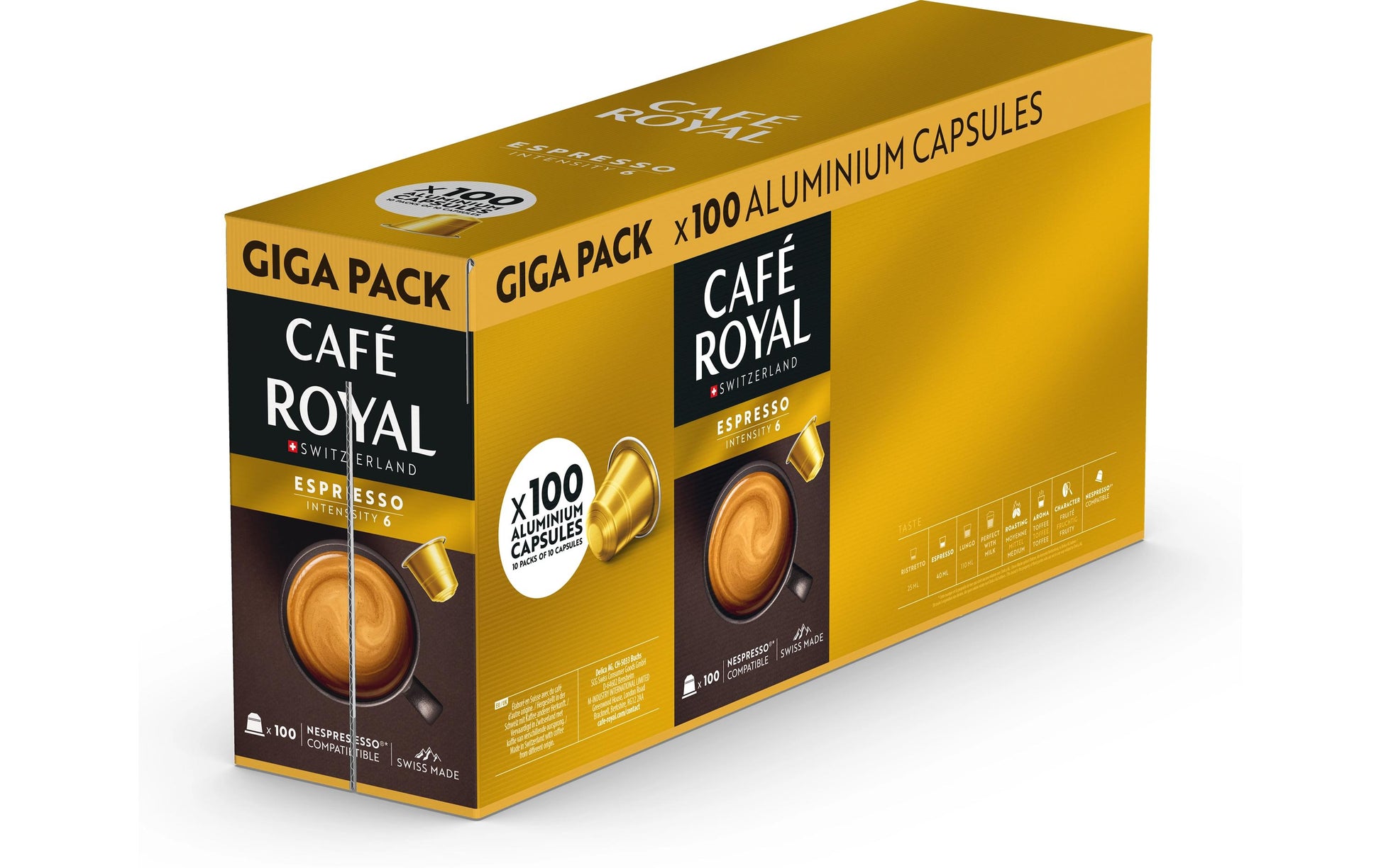 Café Royal – Kapseln für Nespresso – Espresso, 100 Kapseln