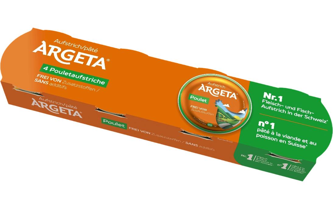 Argeta Geflügel-Aufstrich Classic, glutenfrei – 4×95 g