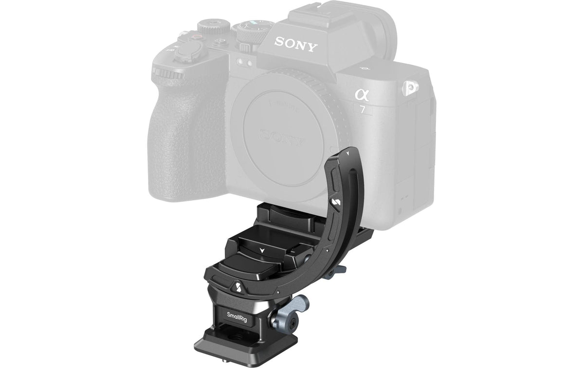 SmallRig 4349 Montageplatte H‑to‑V – für Sony, FUJIFILM, Nikon und andere – Schwarz – 2er-Pack