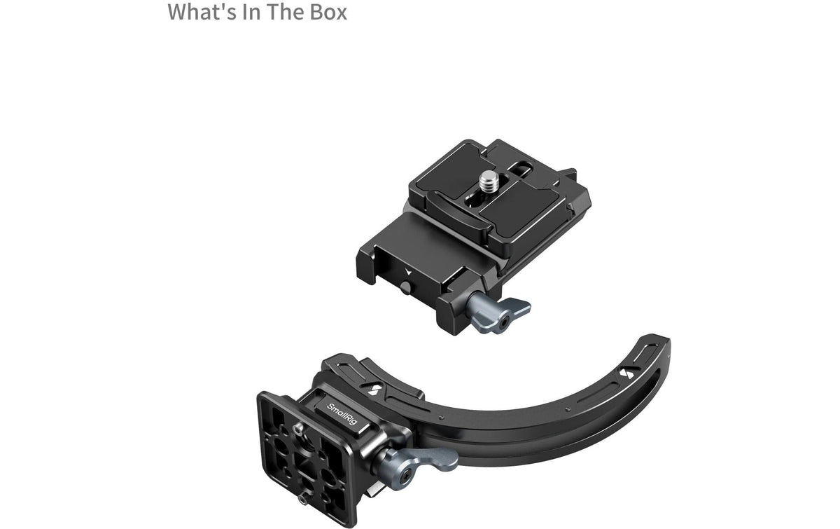 SmallRig 4349 Montageplatte H‑to‑V – für Sony, FUJIFILM, Nikon und andere – Schwarz – 2er-Pack