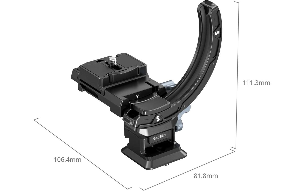 SmallRig 4349 Montageplatte H‑to‑V – für Sony, FUJIFILM, Nikon und andere – Schwarz – 2er-Pack