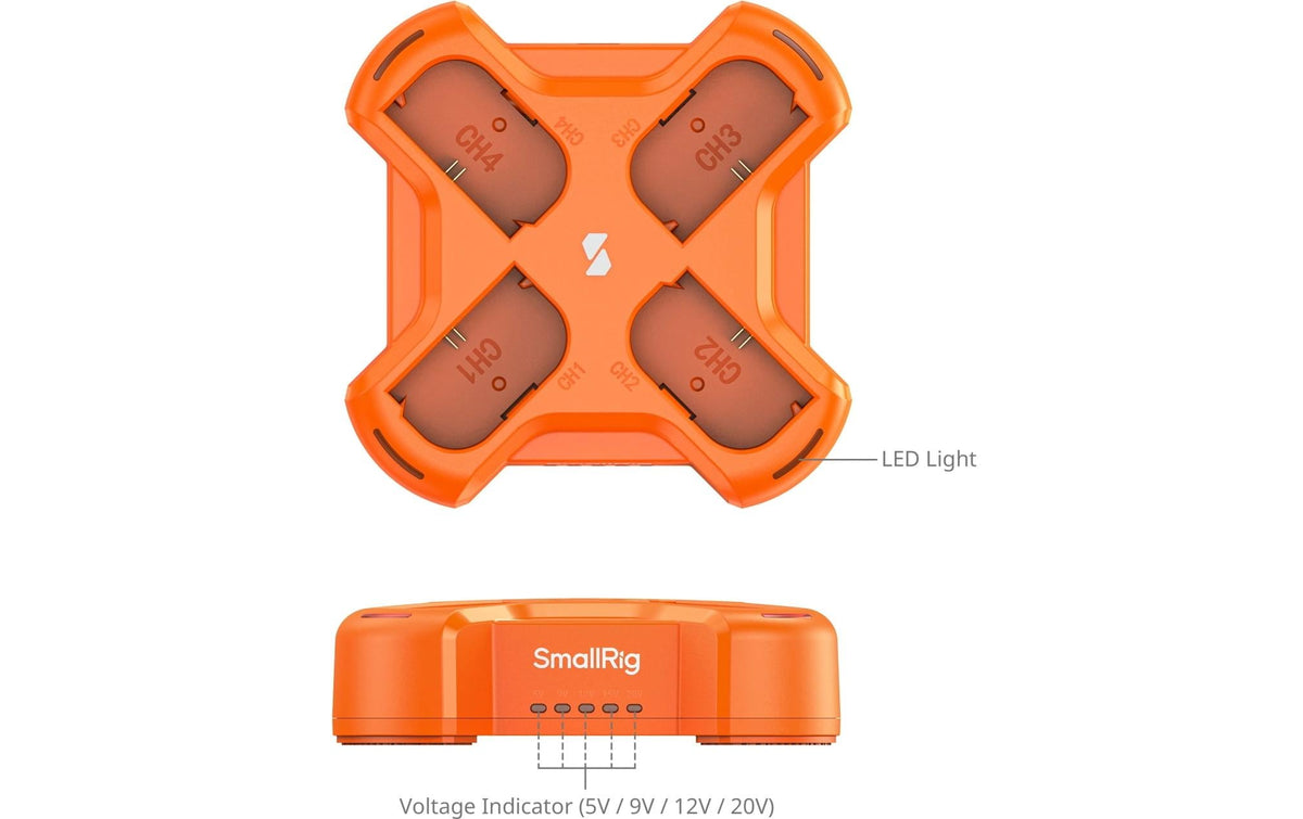 SmallRig Batterieladegerät LP-E6NH – 4-Kanal, 8,45 V
