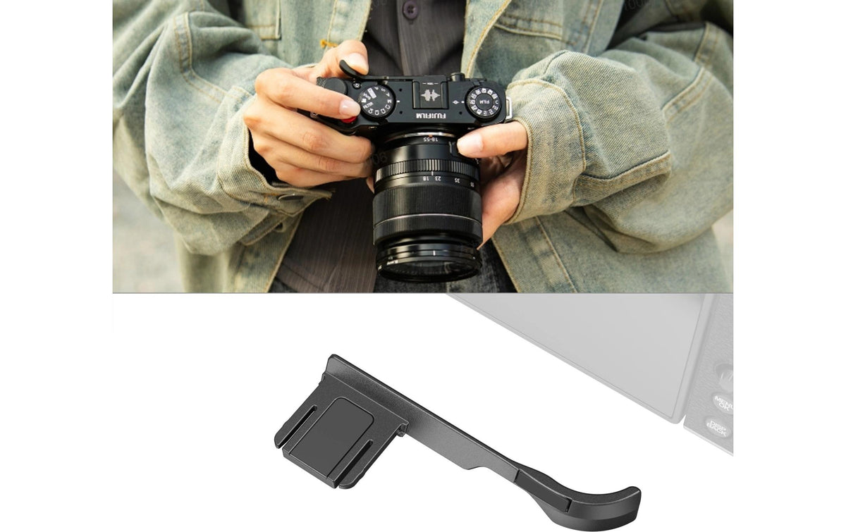 SmallRig 4878 Daumengriff – 66,8 × 9 × 27,2 mm, 6 g – für Fujifilm X-M5 – Schwarz