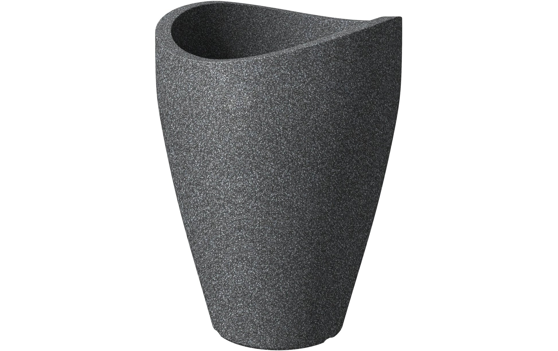 Scheurich Topfpflanzer – 29,5 × 40 cm – Kunststoff, schwarz (Granit)