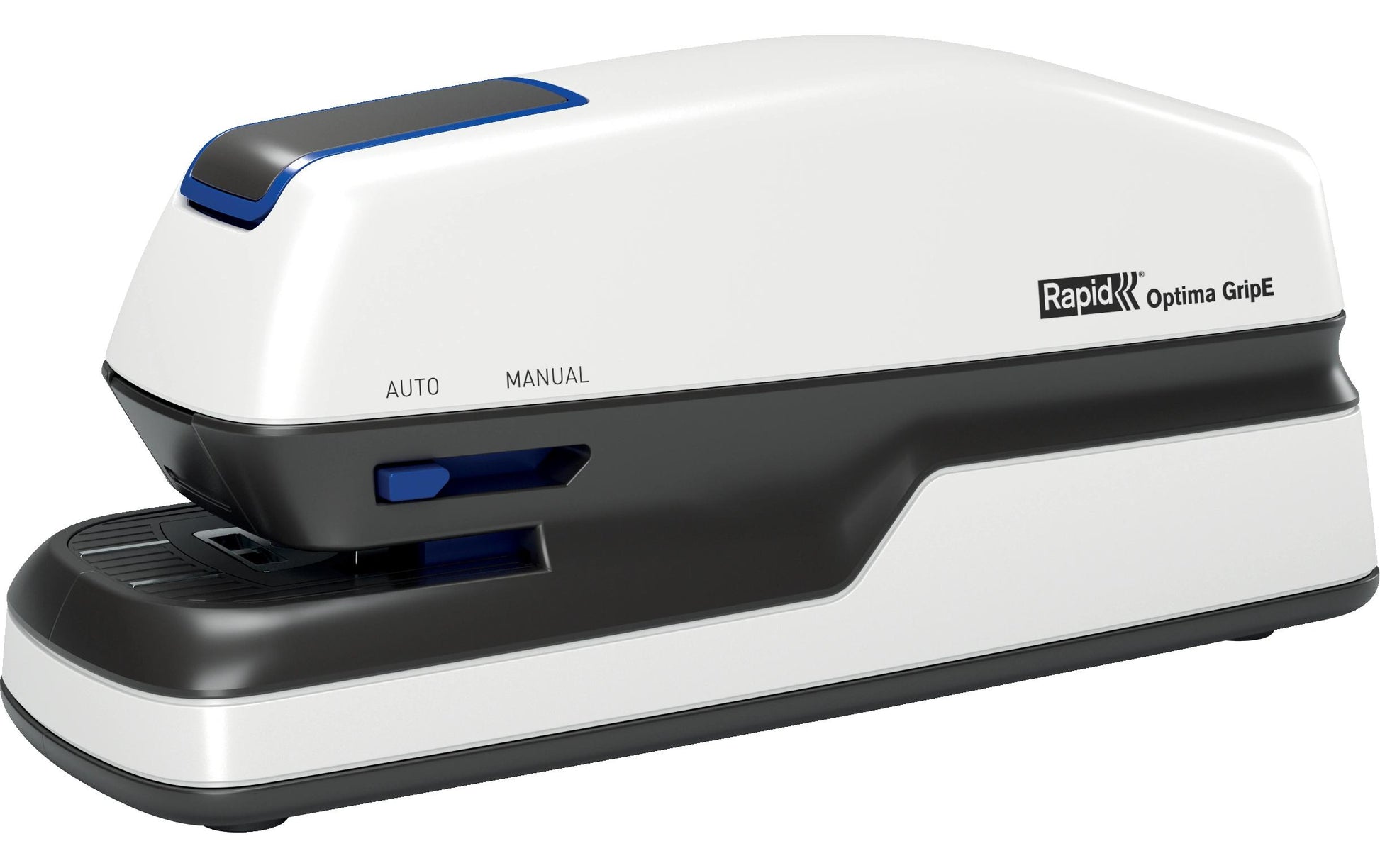 Rapid Optima Grip – Elektrischer Hefter, 20 Blatt, Einlegetiefe 26 mm, Schwarz/Silber