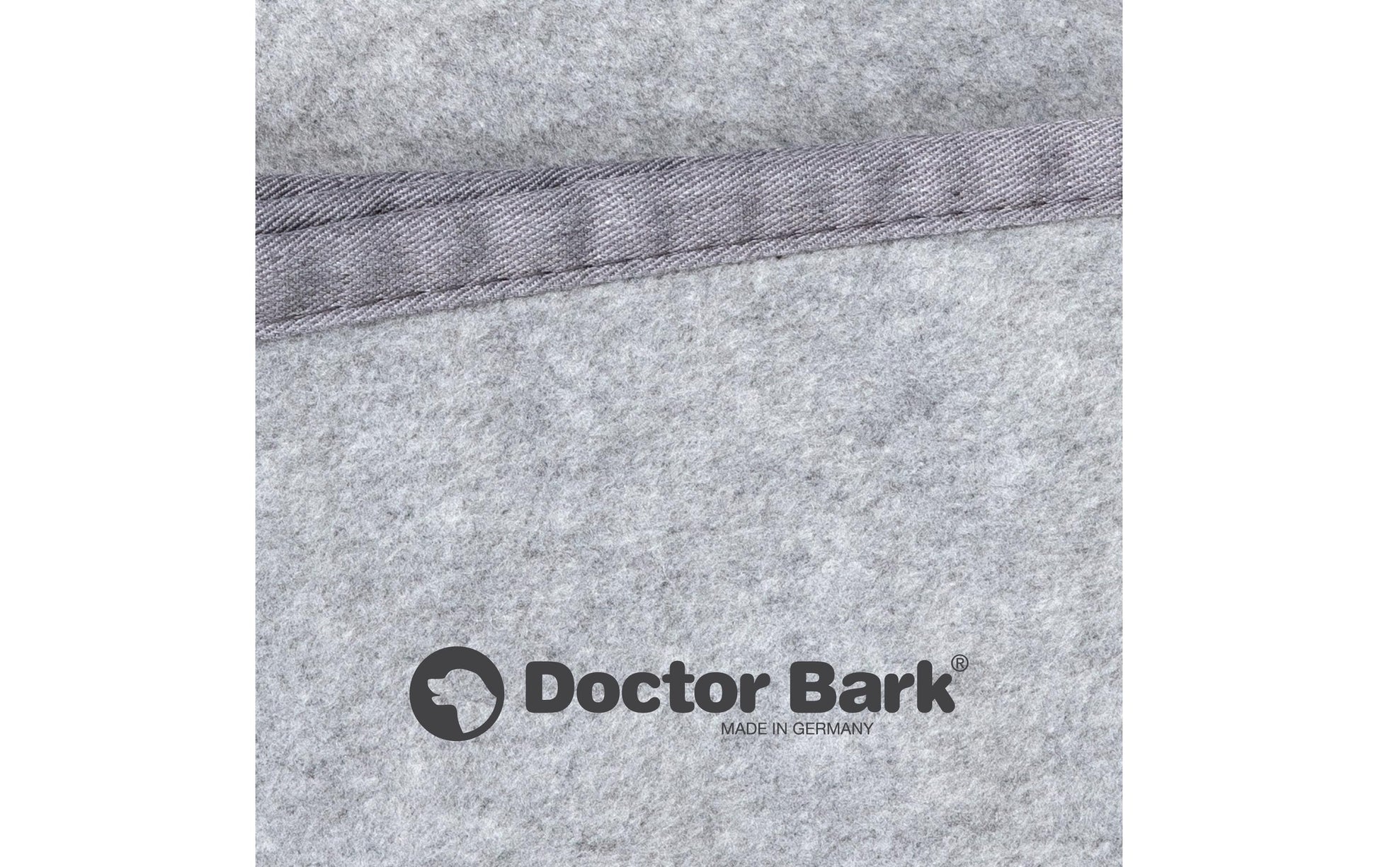 Doctor Bark Wohndecke – Fleece, Hellgrau – 100 × 70 cm – OEKO‑TEX Standard 100