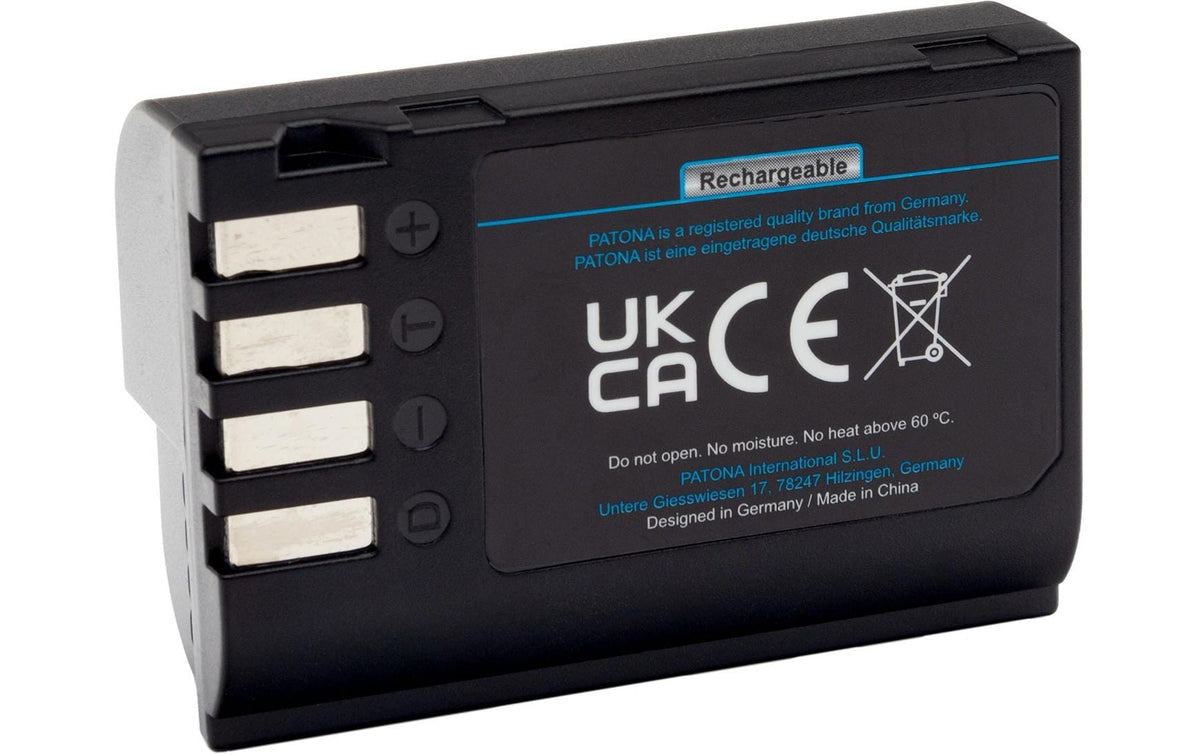 PATONA Platinum Akku DMW-BLK22 – 2600 mAh, 7,2 V, USB-C-Eingang – für Panasonic S5, G9, GH5 und andere – Schwarz