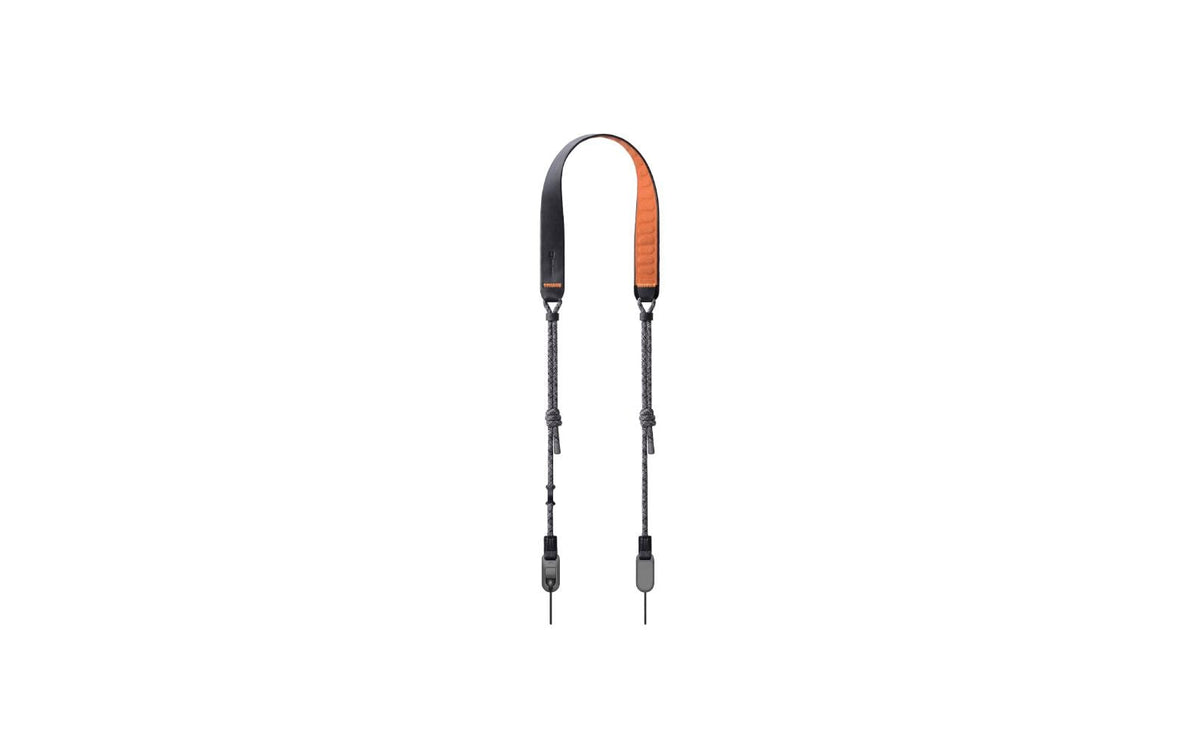 PGYTECH Kameragurt Air – 100–140 cm, Traglast 90 kg – für Digitalkameras – Orange/Schwarz