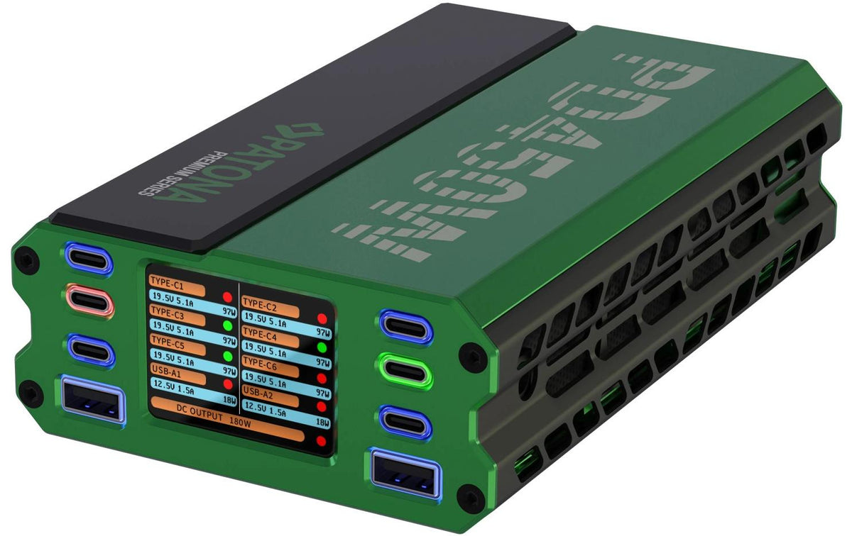 Patona Premium PD450W Ladegerät – 450 W, PD, Display – für Universalgeräte