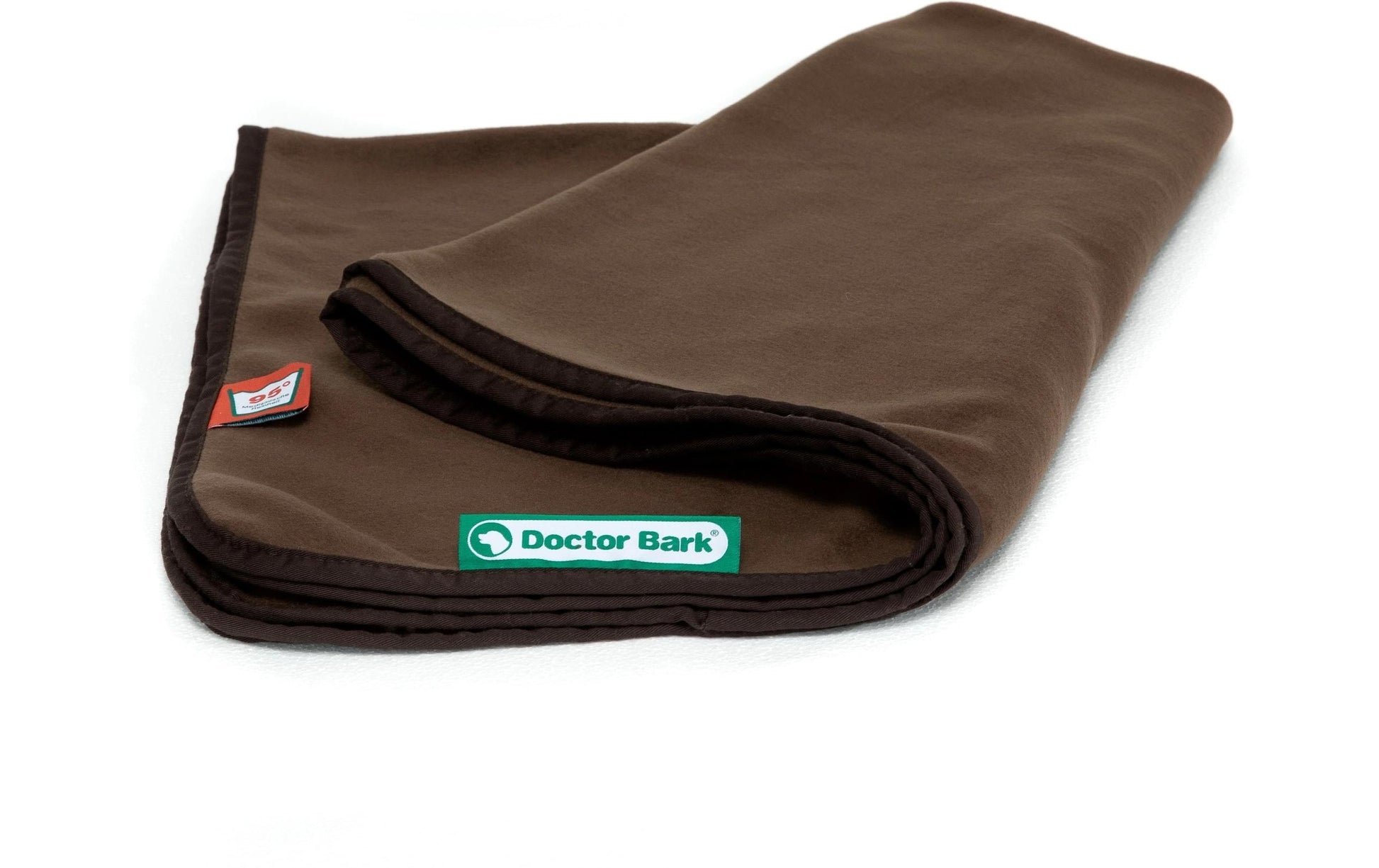 Doctor Bark Wohndecke – Fleece, Braun – 100 × 70 cm – OEKO‑TEX Standard 100
