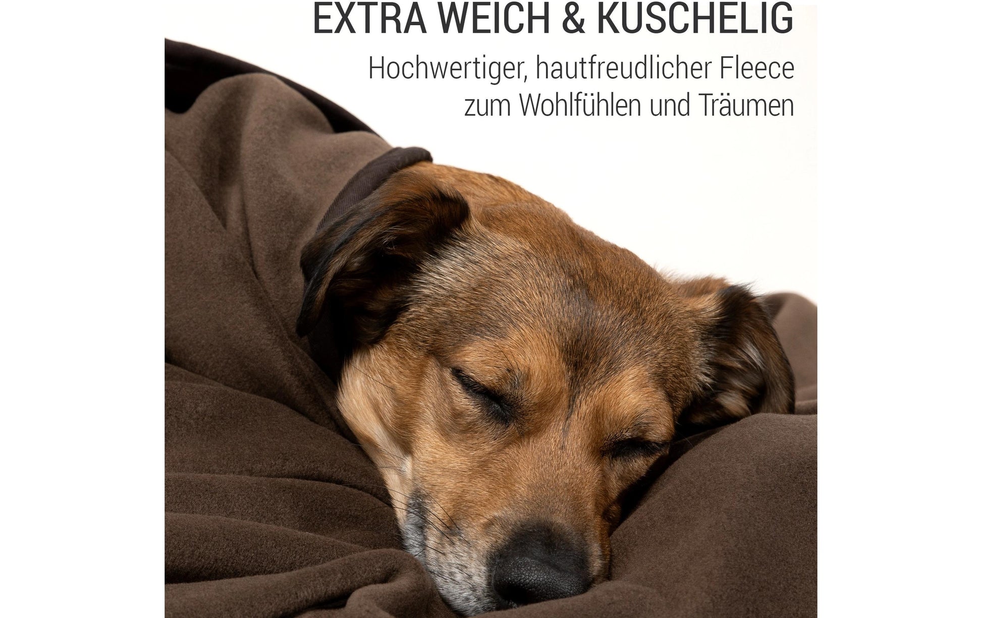 Doctor Bark Wohndecke – Baumwolle, Fleece, Braun – 120 × 90 cm – OEKO‑TEX Standard 100