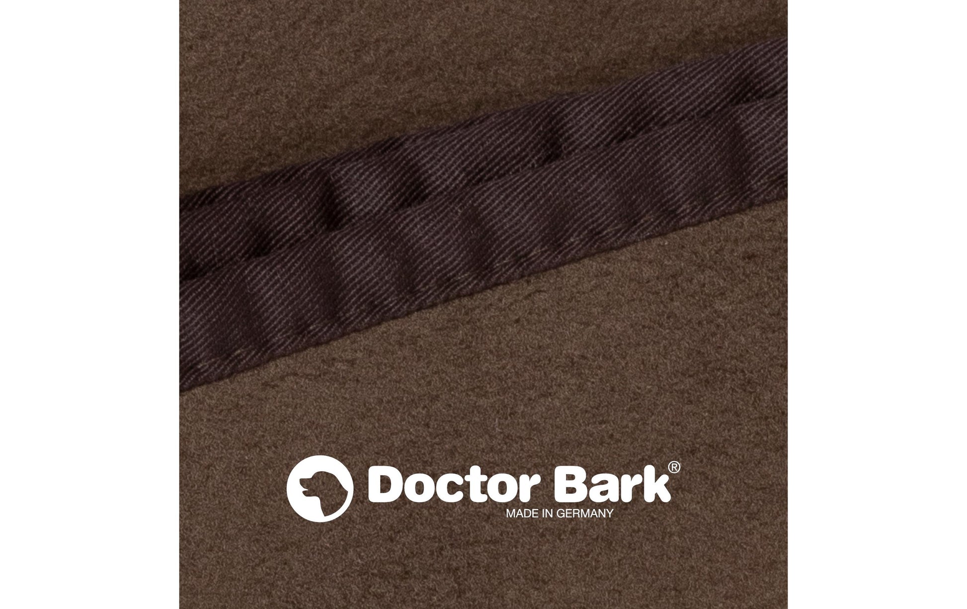 Doctor Bark Wohndecke – Baumwolle, Fleece, Braun – 120 × 90 cm – OEKO‑TEX Standard 100