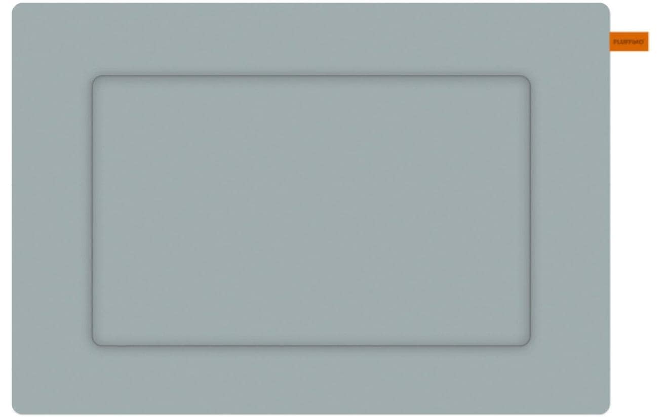 Fluffino Wohndecke – Polyester, Grau – 45 × 73 cm