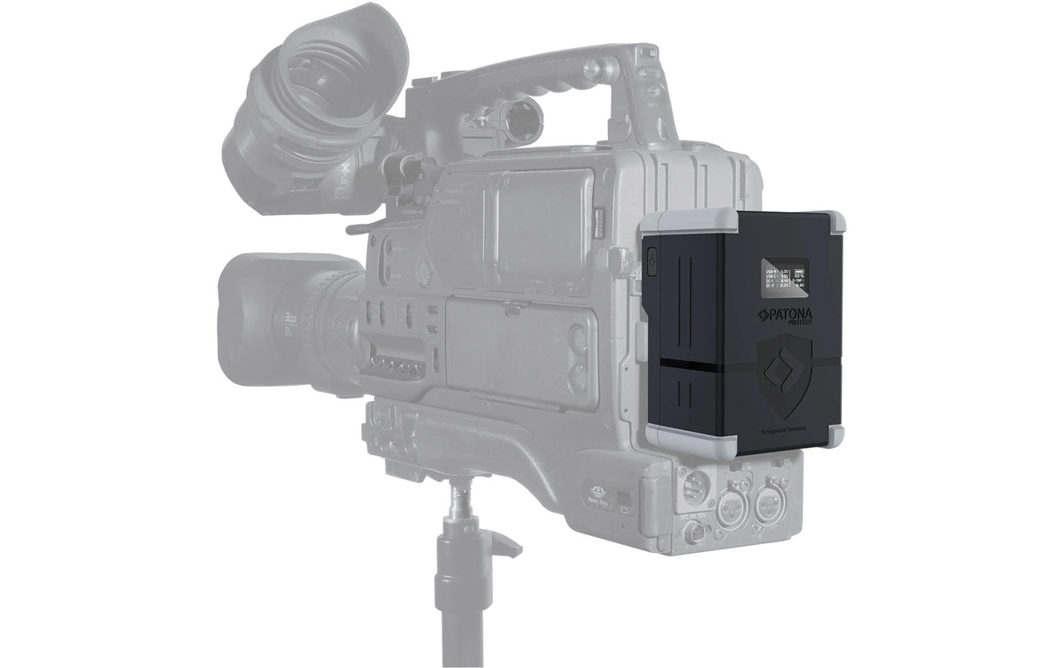 PATONA V99-PD100 V-Mount Akku – 99 Wh, 14,54 V, USB-C, USB-A, D-Tap, 2× DC-out – für Universal