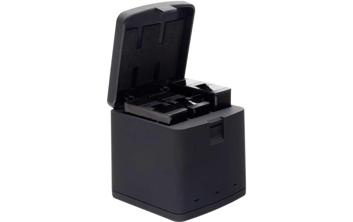 PATONA Ladebox 1795 – 3-fach, USB, schwarz – für GoPro AHDBT901, ADBAT001, ADDBD-211