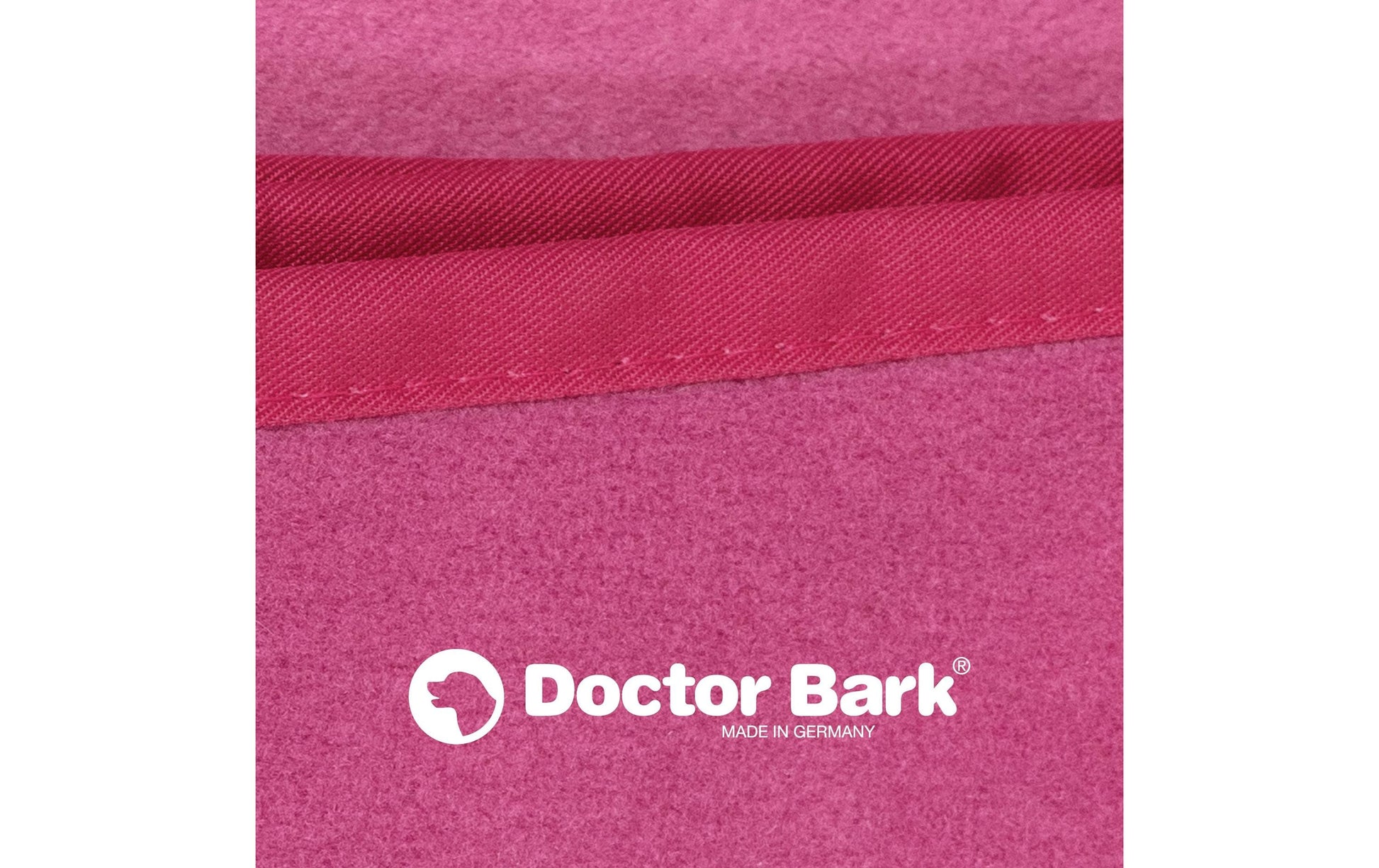 Doctor Bark Wohndecke – Fleece, Pink – 140 × 100 cm – OEKO‑TEX Standard 100