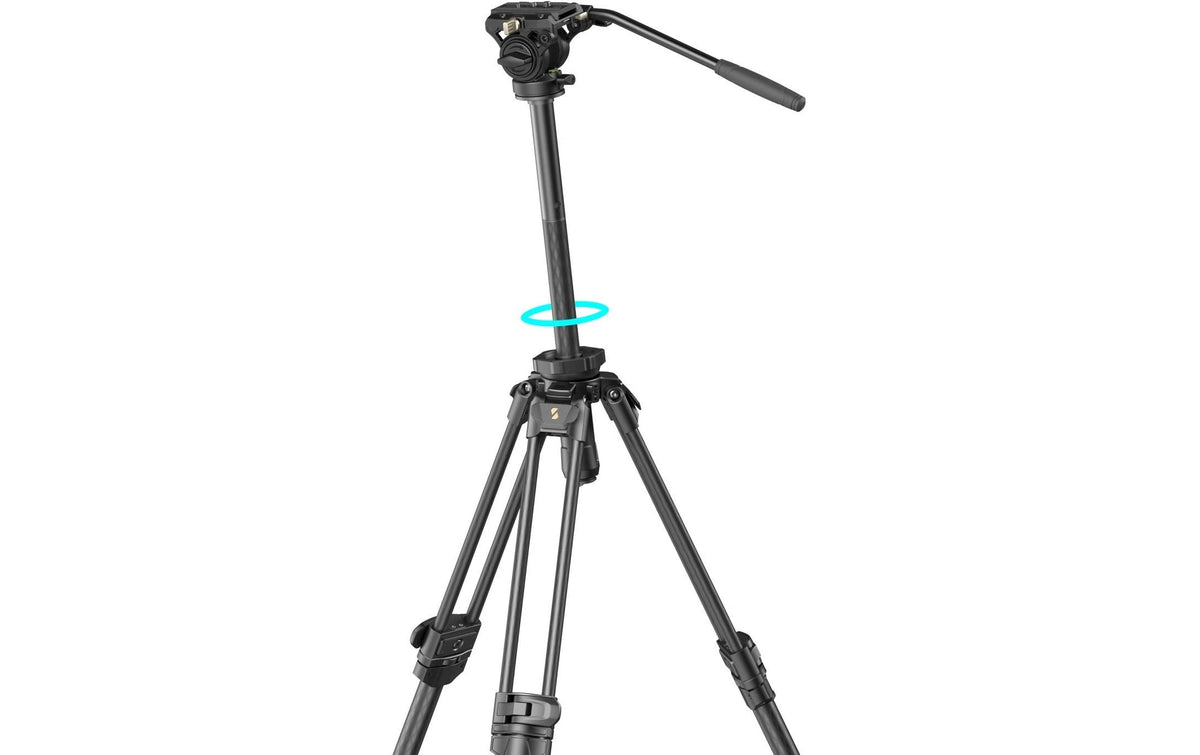 SmallRig AD-50 Pro Video-Stativ – bis 151 cm – Traglast 6 kg – Carbon/Schwarz