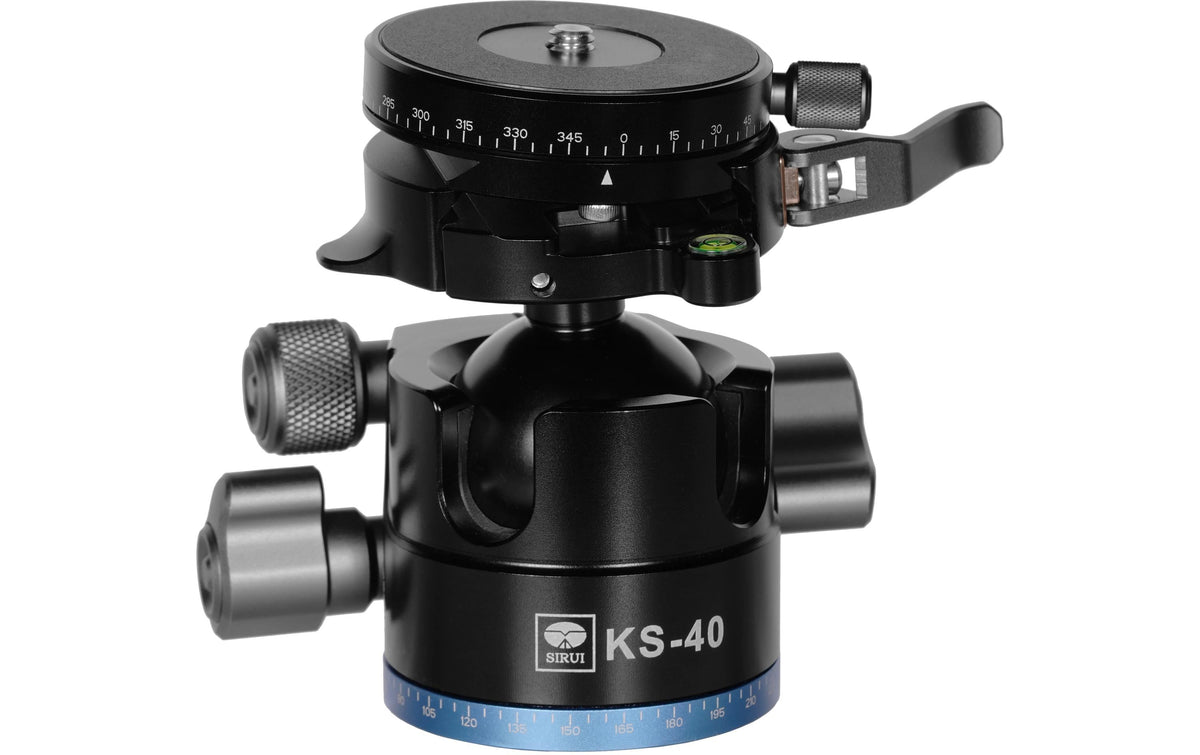 Sirui KS-40 Kugelkopf – 25 kg Traglast, 360° Pan, Arca-Schnellwechselplatte (TY-55KS)