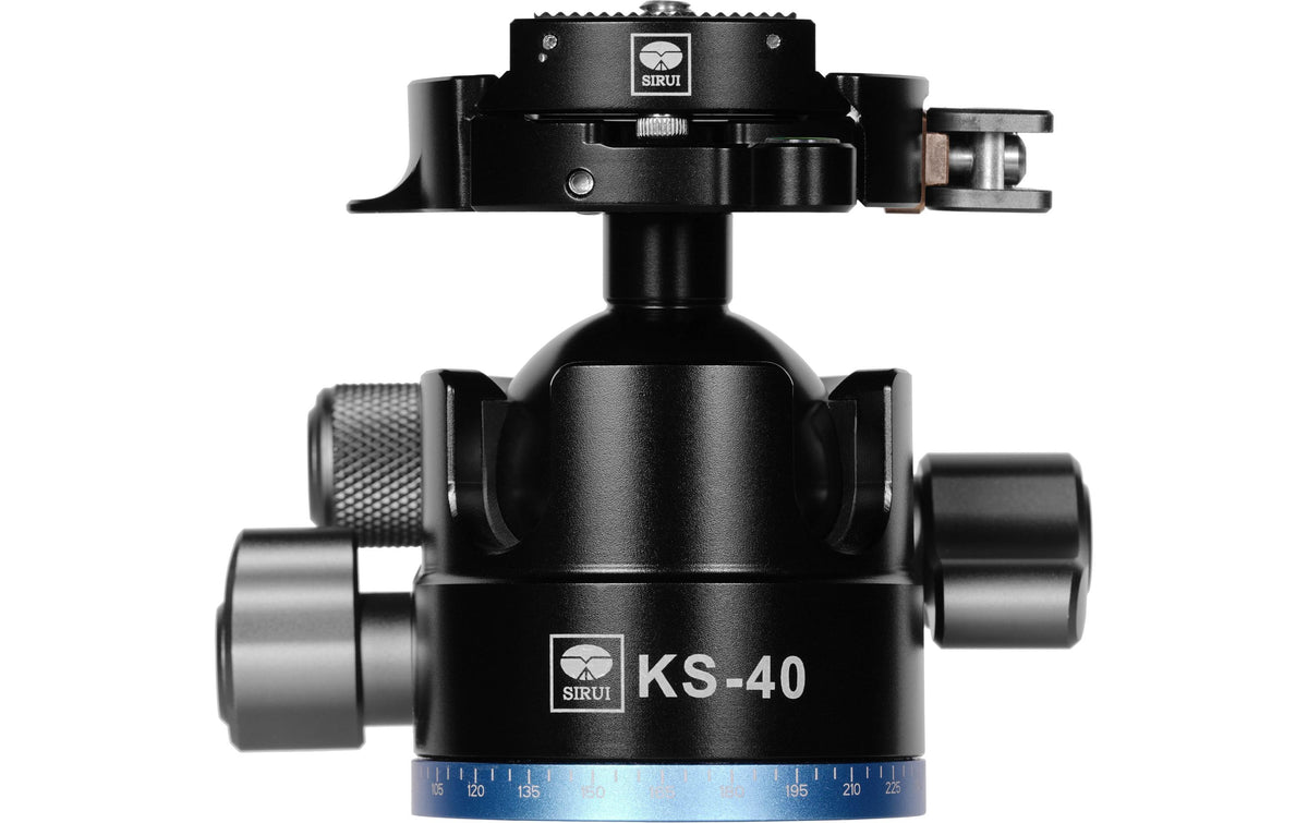 Sirui KS-40 Kugelkopf – 25 kg Traglast, 360° Pan, Arca-Schnellwechselplatte (TY-55KS)