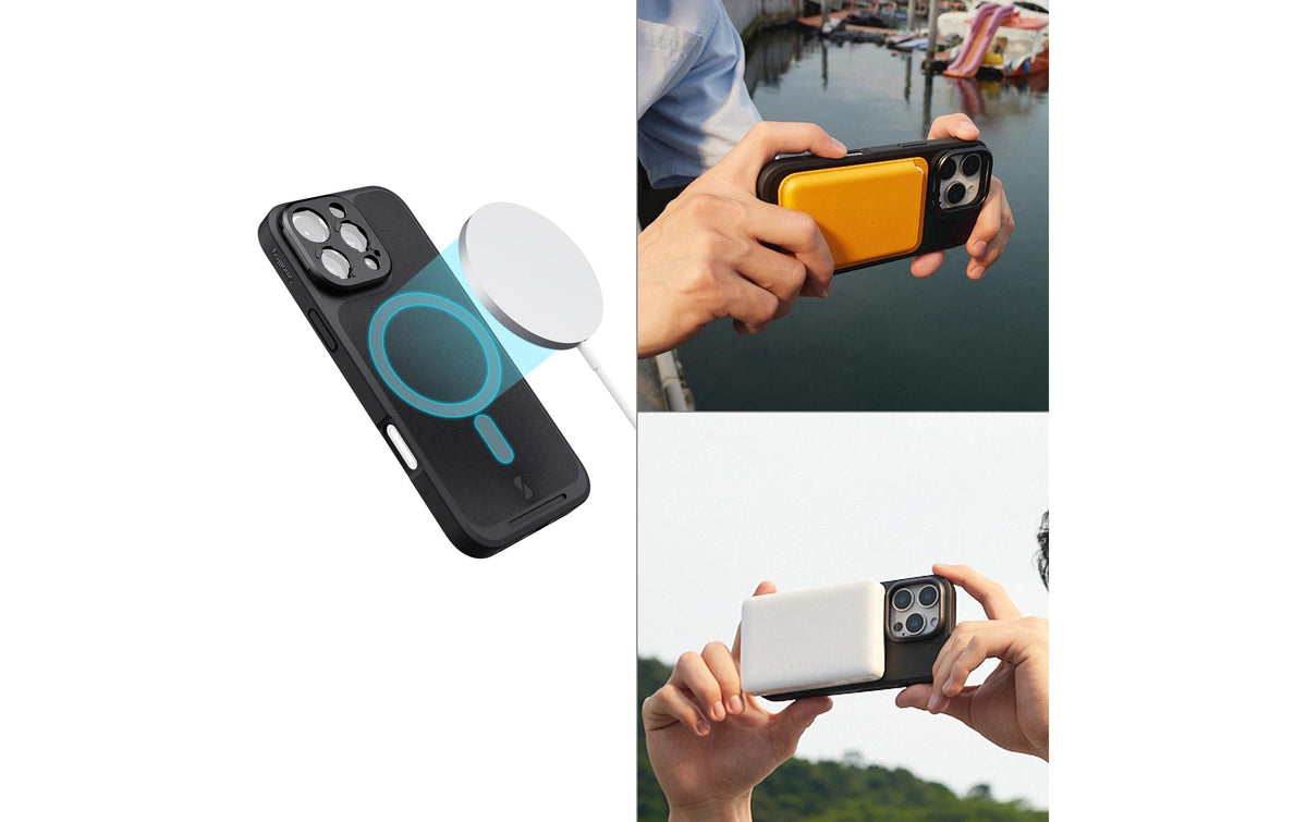 SmallRig FilMov Backcover – für Apple iPhone 16 Pro, Aluminium+Leder+PC+TPU, Schwarz