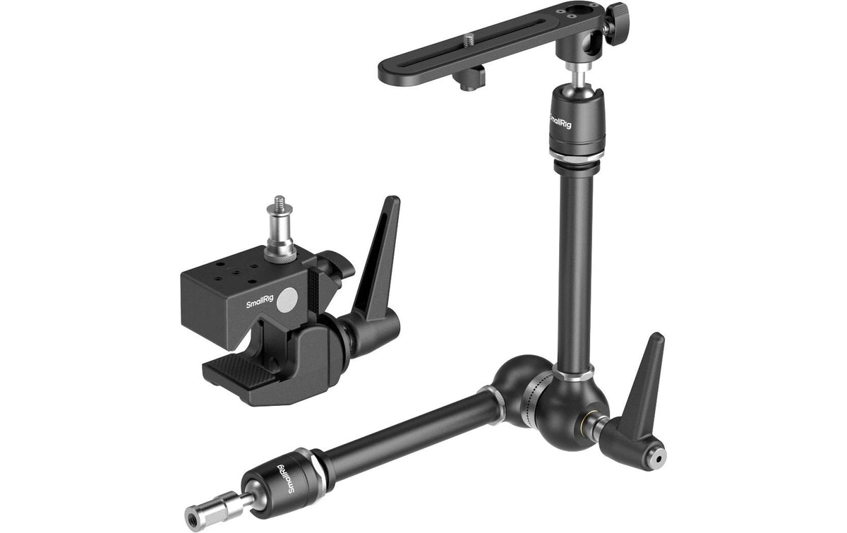 SmallRig 4862 Super Clamp Kit – Halterung mit Magic Arm, 52,4 cm, bis 3 kg, 2-teilig – Aluminium/Schwarz