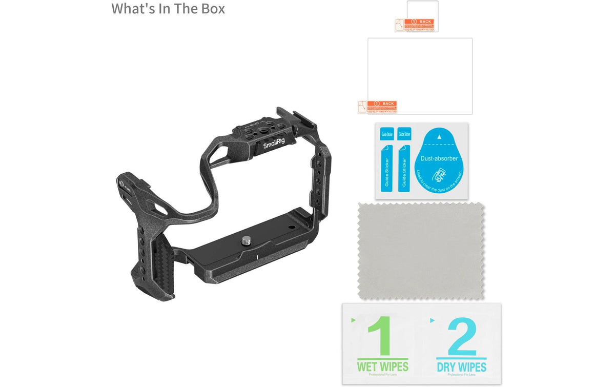 SmallRig Black Mamba 4975 Cage – Aluminium, 153 × 74 × 115,5 mm, 1/4", 3/8" Gewinde – für Canon EOS R5 Mark II