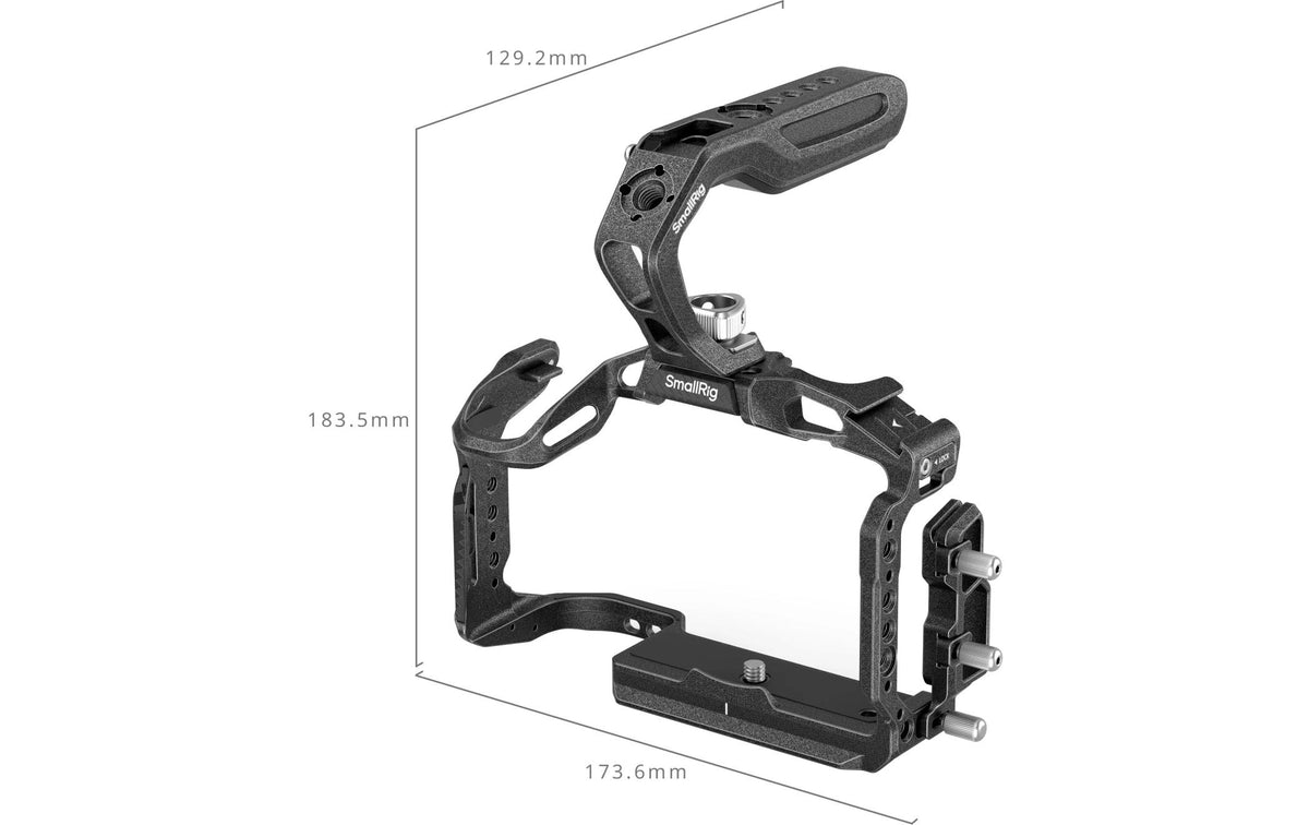 SmallRig 4976 Black Mamba Cage-Kit – für Canon EOS R5 Mark II – Aluminium, 173,6 × 129,2 × 183,5 mm – Schwarz
