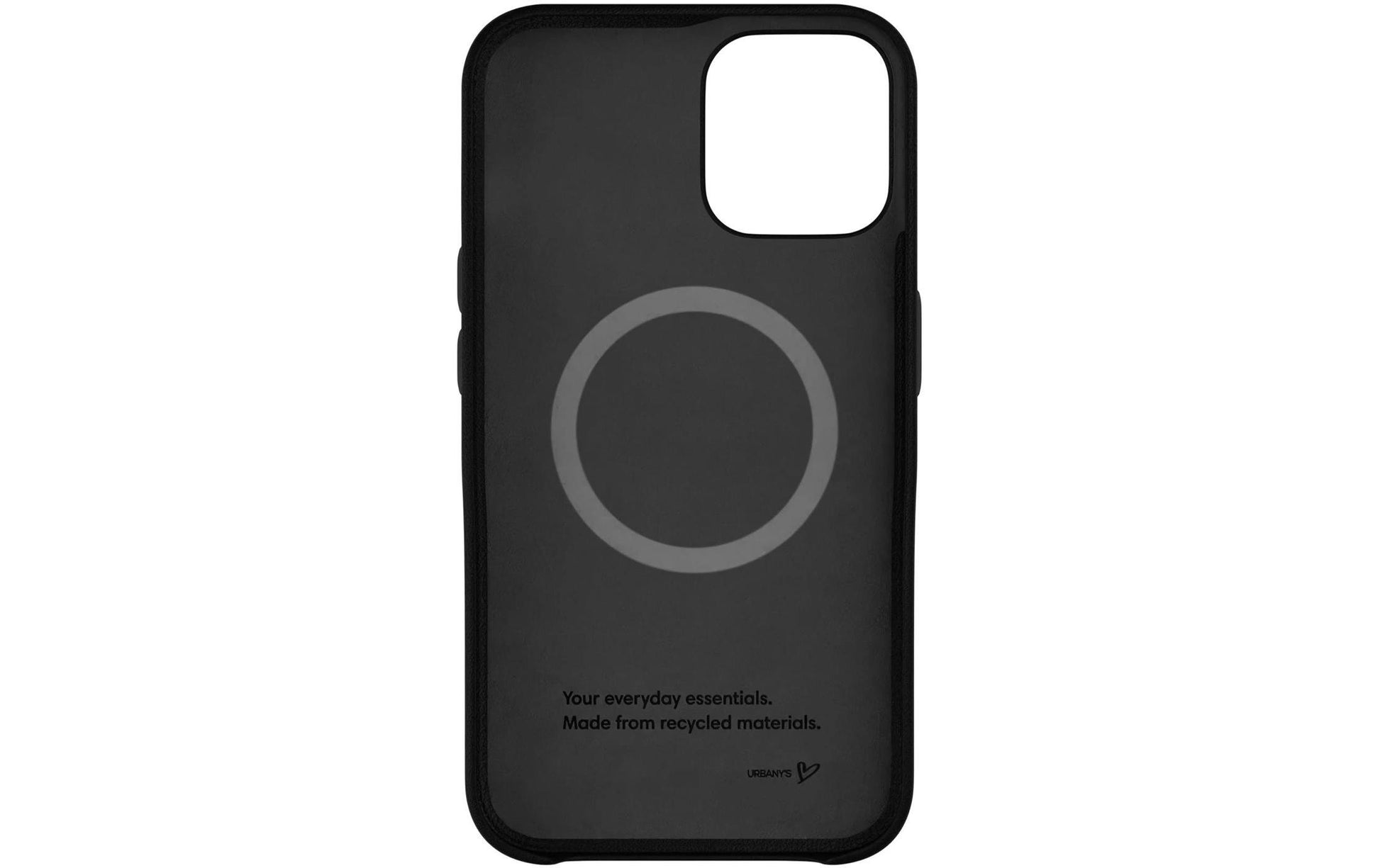 Urbany's Backcover – für Apple iPhone 16 Plus – schwarz – Kunstleder – MagSafe-kompatibel