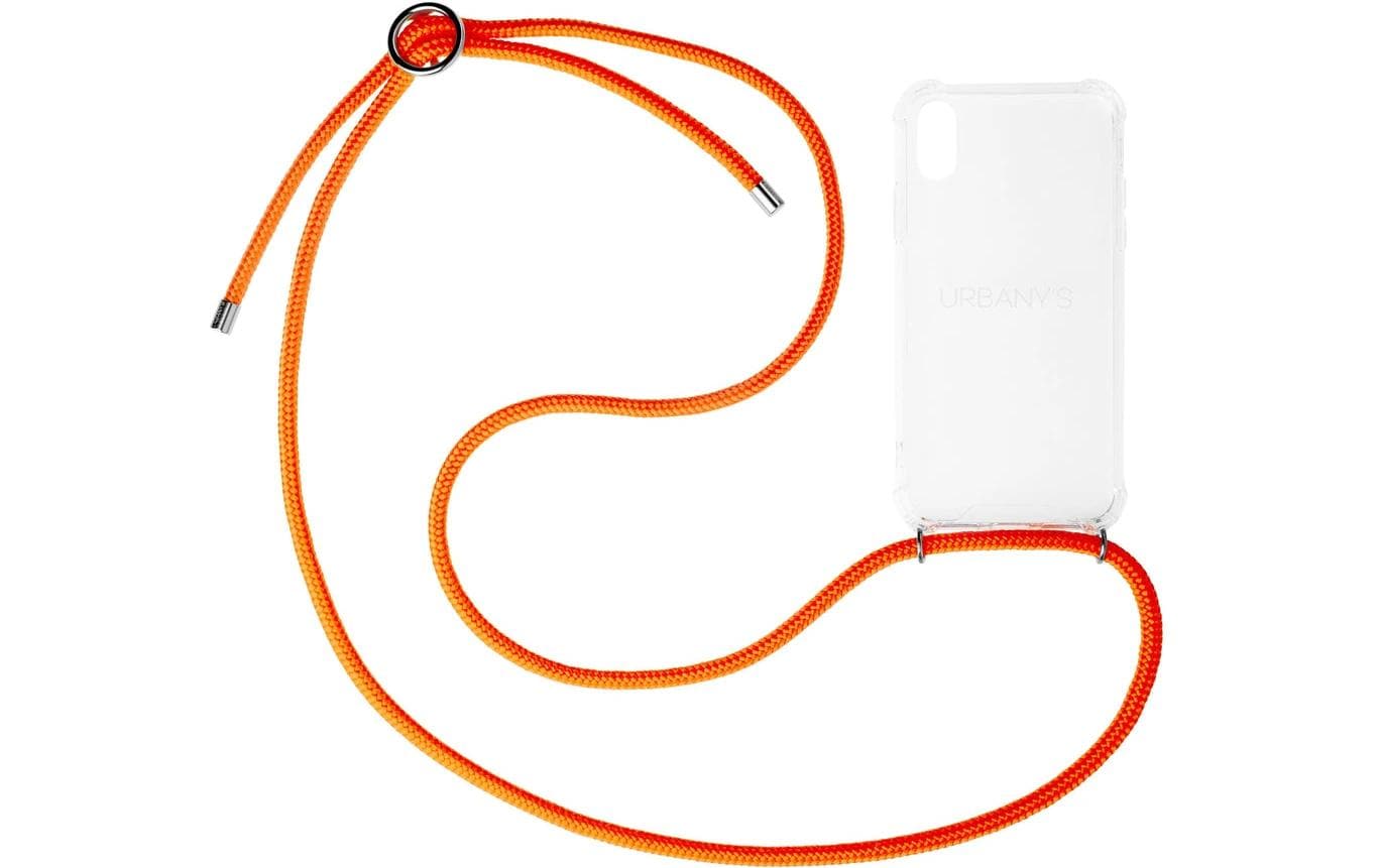 Urbany's Necklace Backcover – für Apple iPhone 16 Pro Max, PU, Aperol Spritz, mit Halsband