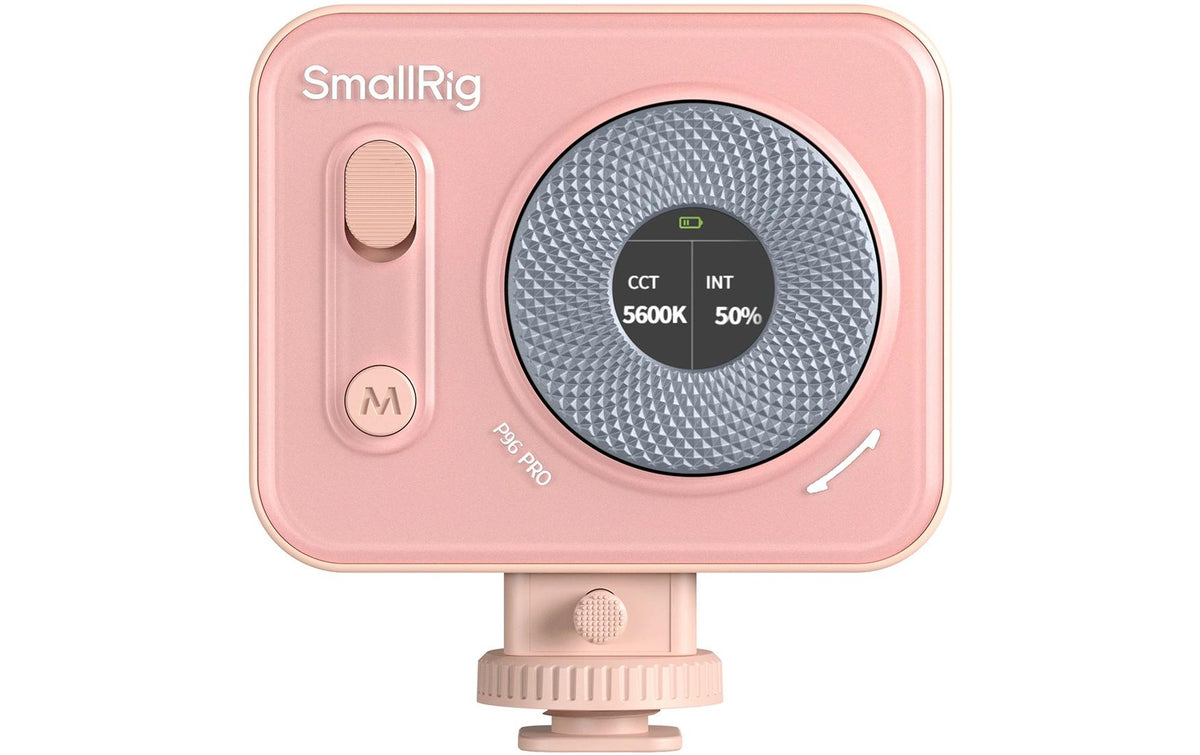 SmallRig Vibe P96 Pro LED-Video-Licht – 5 W, dimmbar, 2500–6500 K, CRI 95 – Rosa