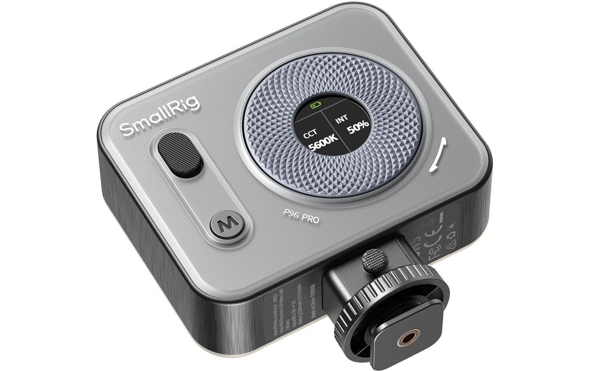 SmallRig Vibe P96 Pro mini-LED Video-Licht – 5 W, 2500–6500 K, CRI 95 – Akku – Schwarz