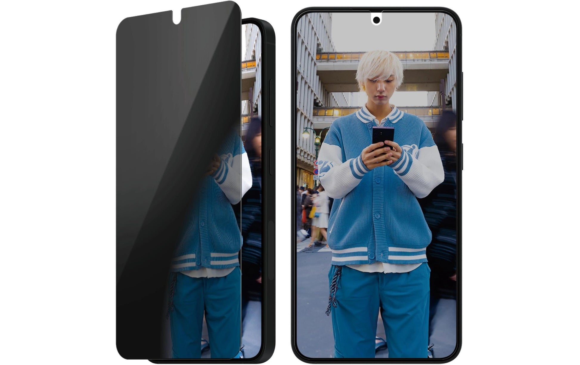 PanzerGlass Ultra-Wide Fit Privacy Displayschutzglas – für Galaxy S24/S25